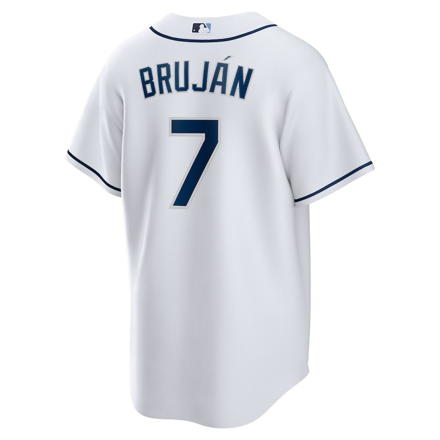 Vidal Bruj?n 7 Tampa Bay Rays Home Team White MLB Jersey Men's