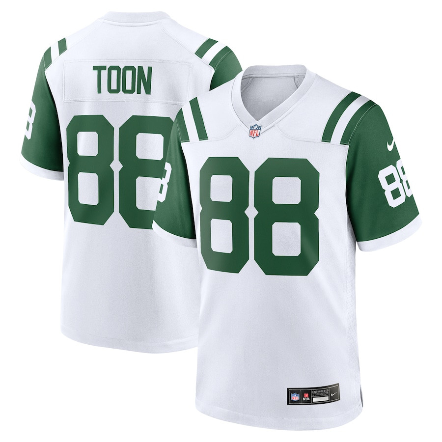Al Toon 88 New York Jets Classic Alternate Retired Player Game White NFL Jersey Men's