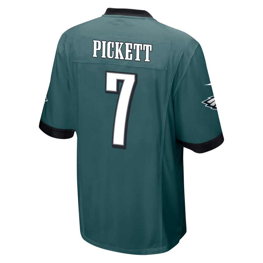 Kenny Pickett 7 Philadelphia Eagles Super Bowl LIX New Orleans A Symphony of Sport' EMBROIDERED Game Midnight Green NFL Jersey Men's