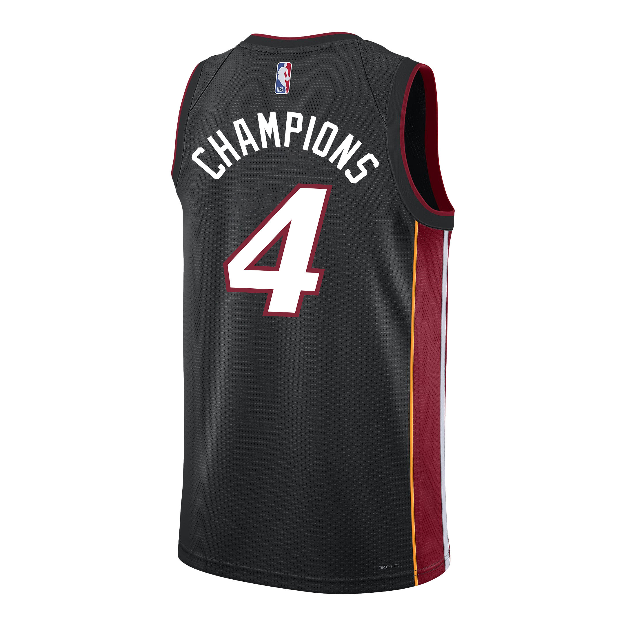 Miami Heat Finals Champions 2023 Swingman Player Signture Black NBA Jersey Men's