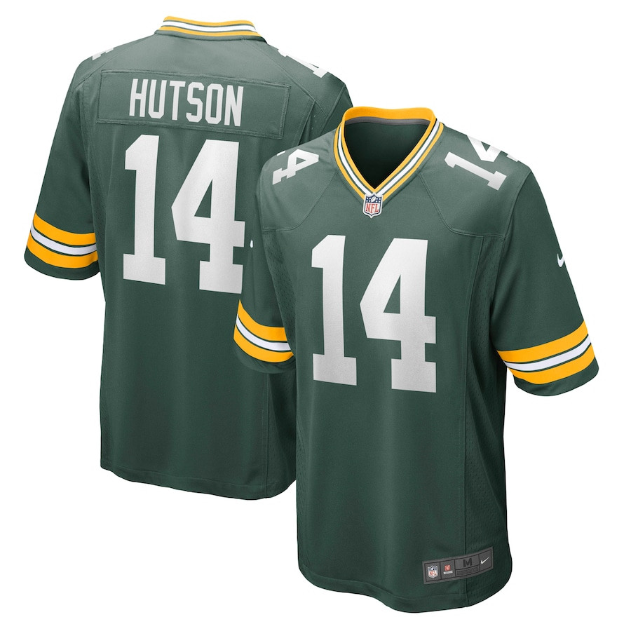Don Hutson 14 Green Bay Packers Retired Green NFL Jersey Men's