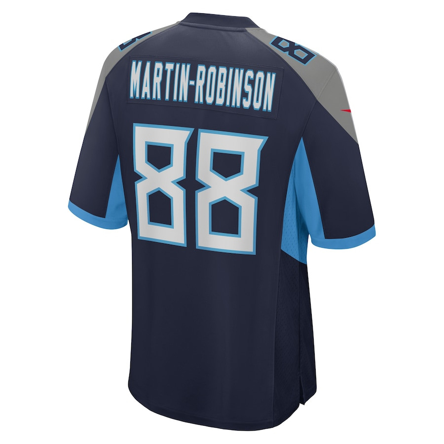 David Martin-Robinson 88 Tennessee Titans Game Navy NFL Jersey Men's