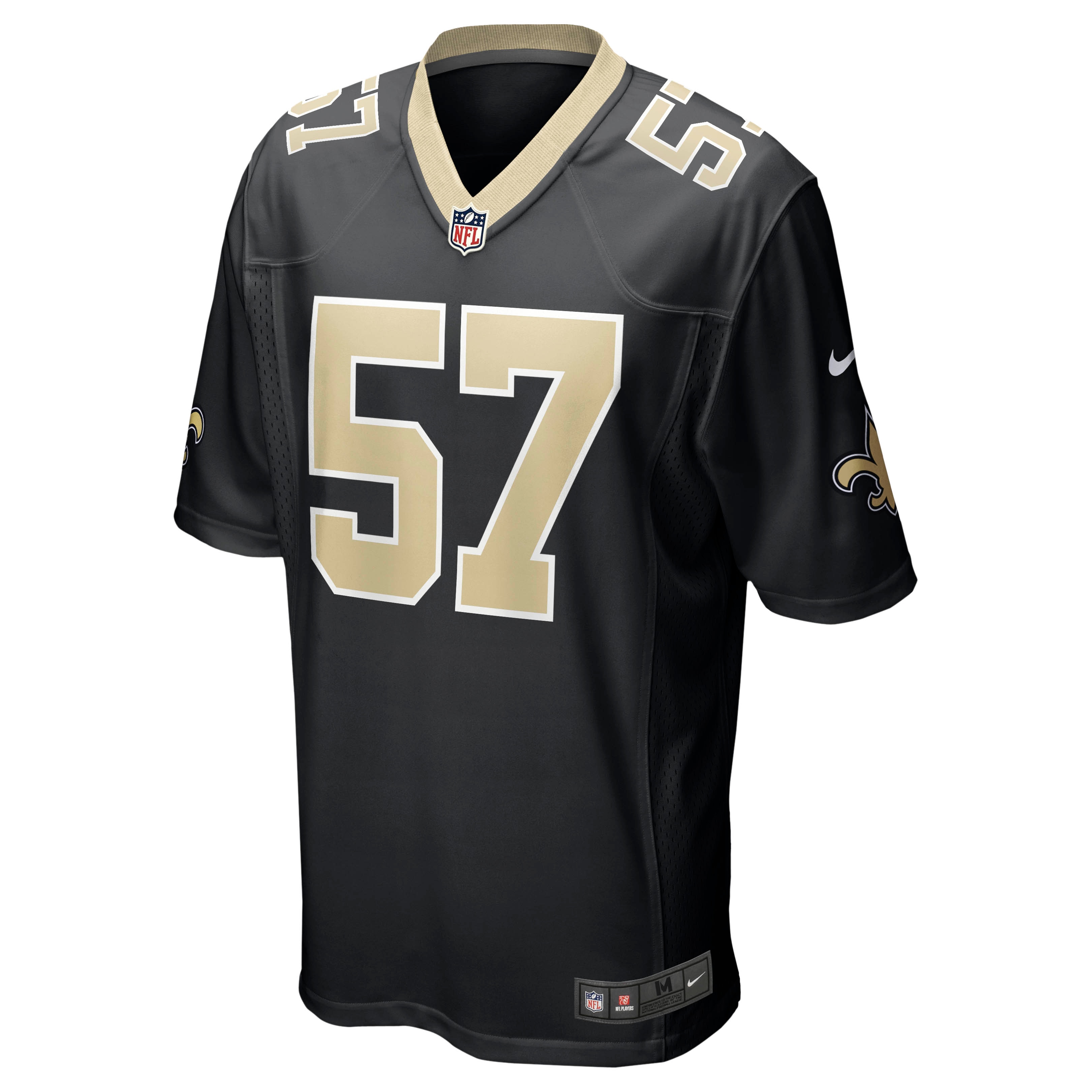 New Orleans Saints Rickey Jackson Black Retired Player NFL Jersey Men's