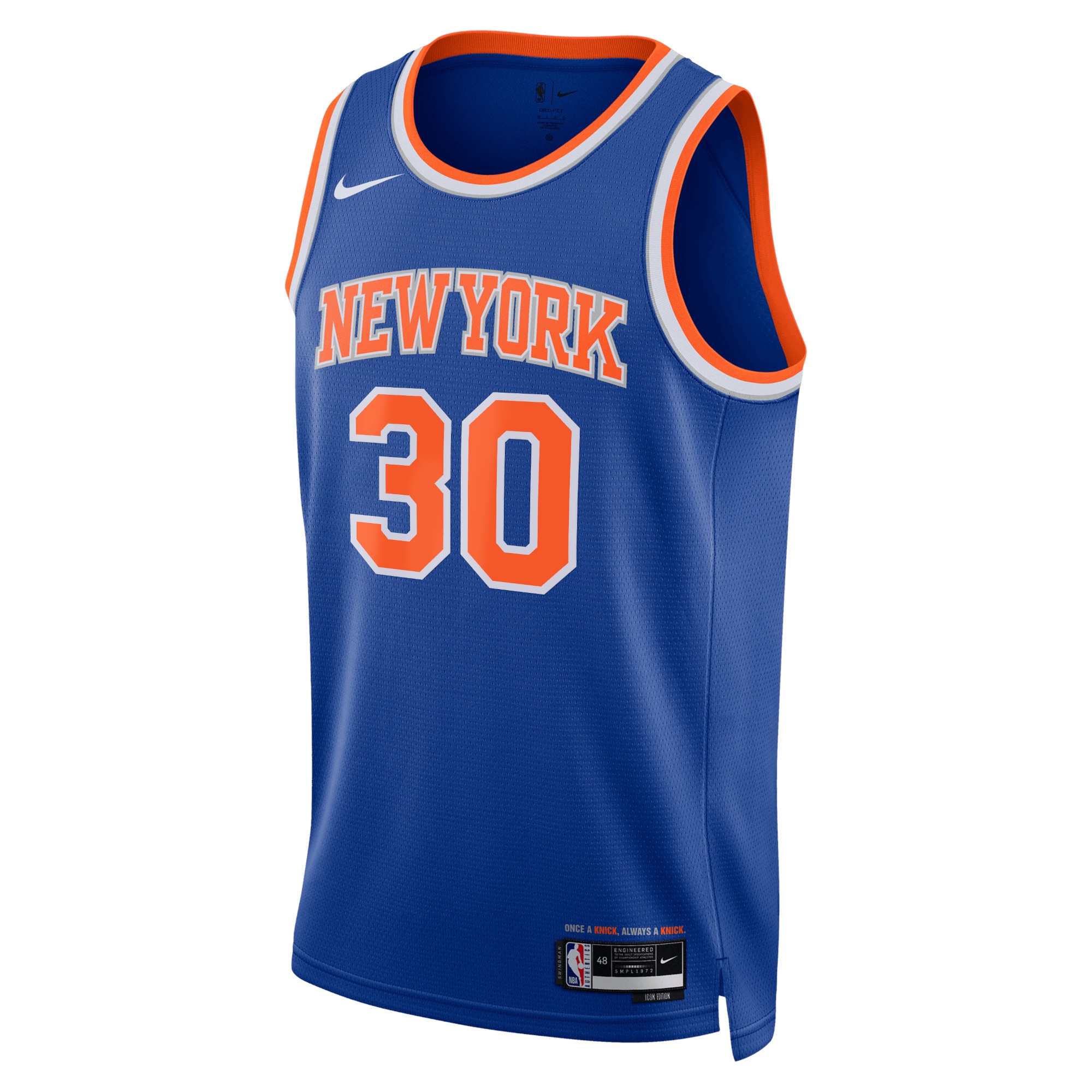 New York Knicks Icon Edition Swingman Blue Julius Randl Unisex NBA Jersey Unisex