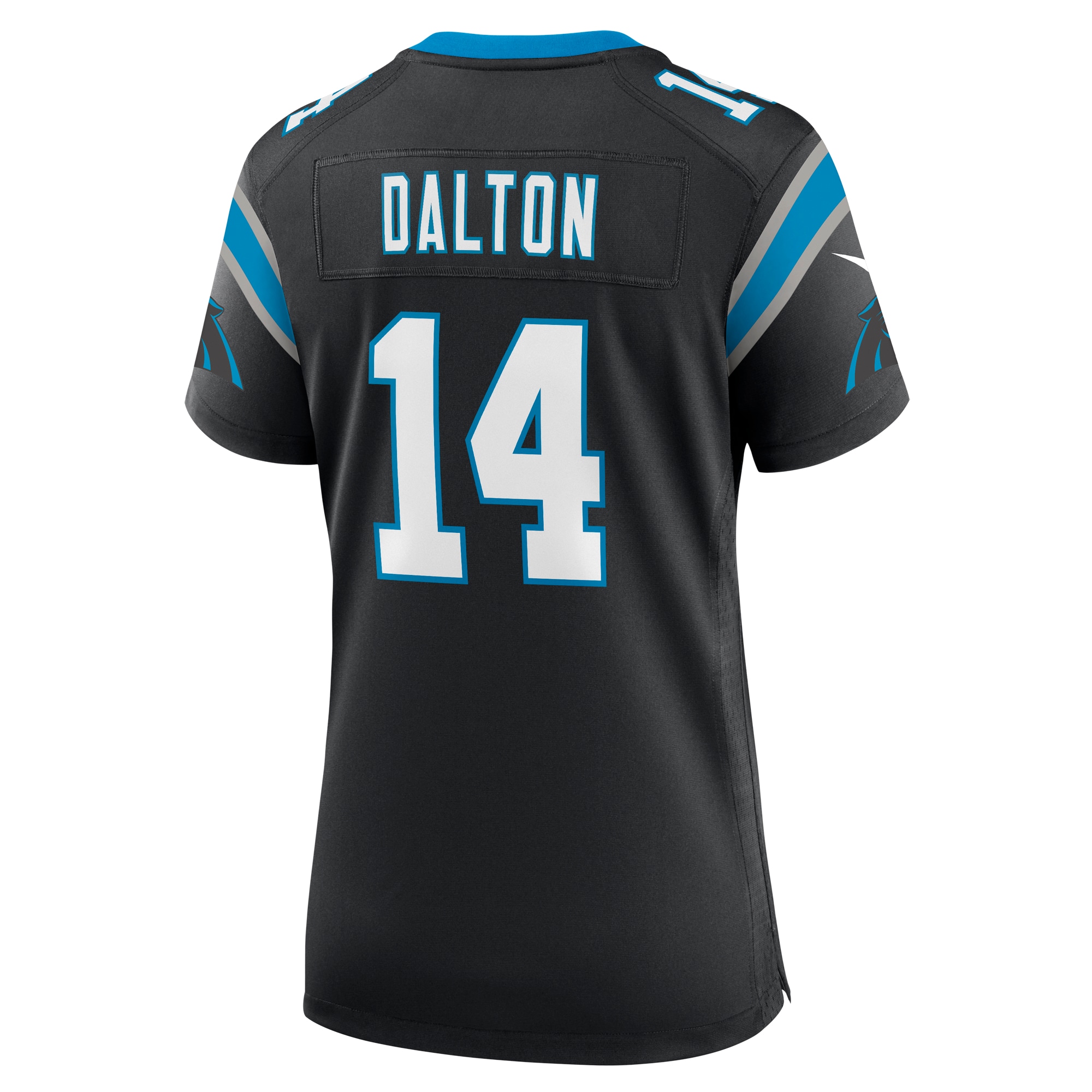 Carolina Panthers Andy Dalton Black Team Game NFL Jersey Women's