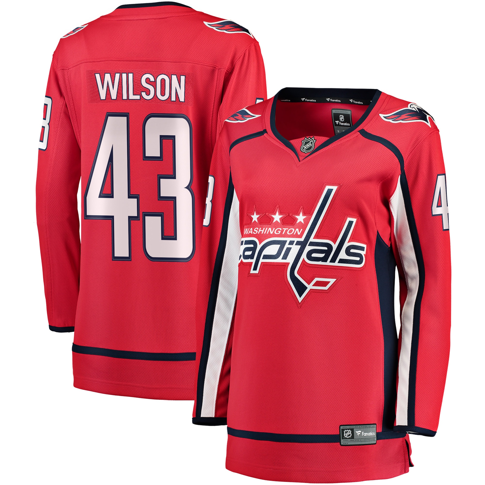 Washington Capitals Tom Wilson Red Home Premier Breakaway Player NHL Jersey Women's