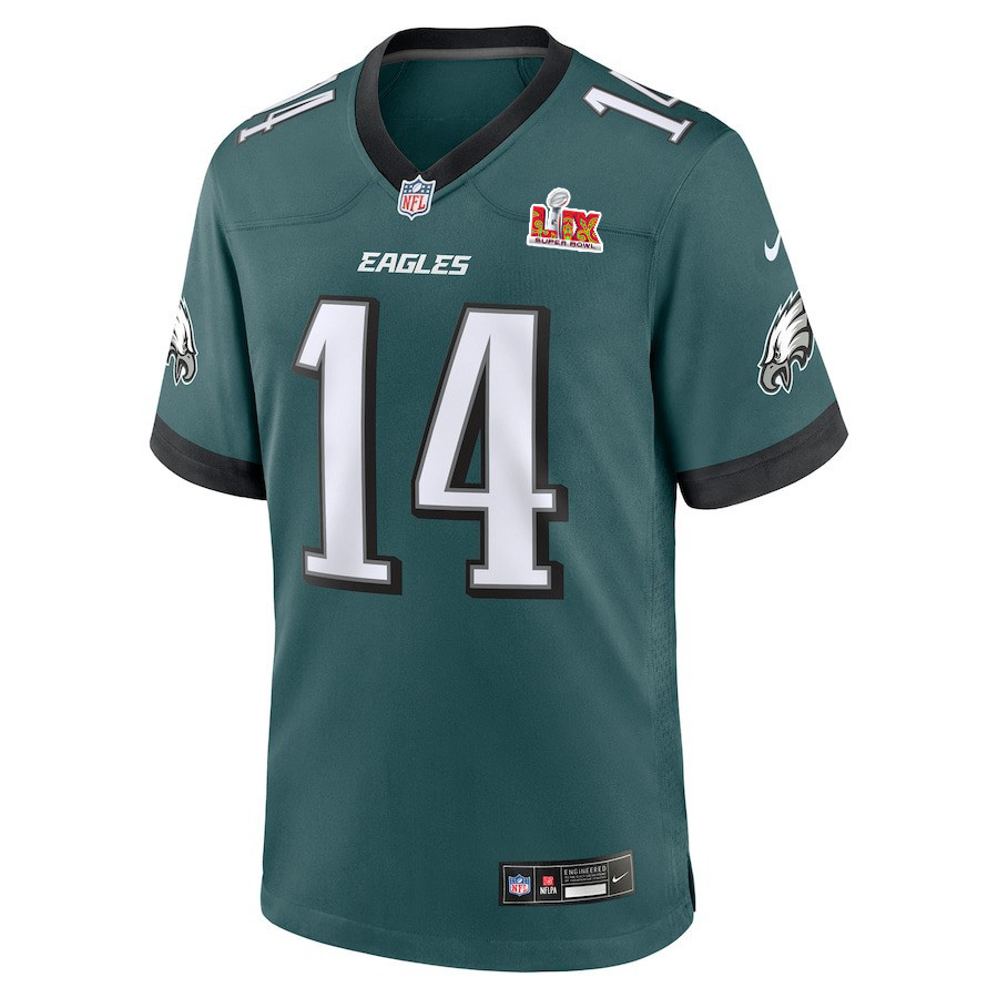 Kenneth Gainwell #14 Philadelphia Eagles Super Bowl LIX Midnight Green NFL Jersey Men's