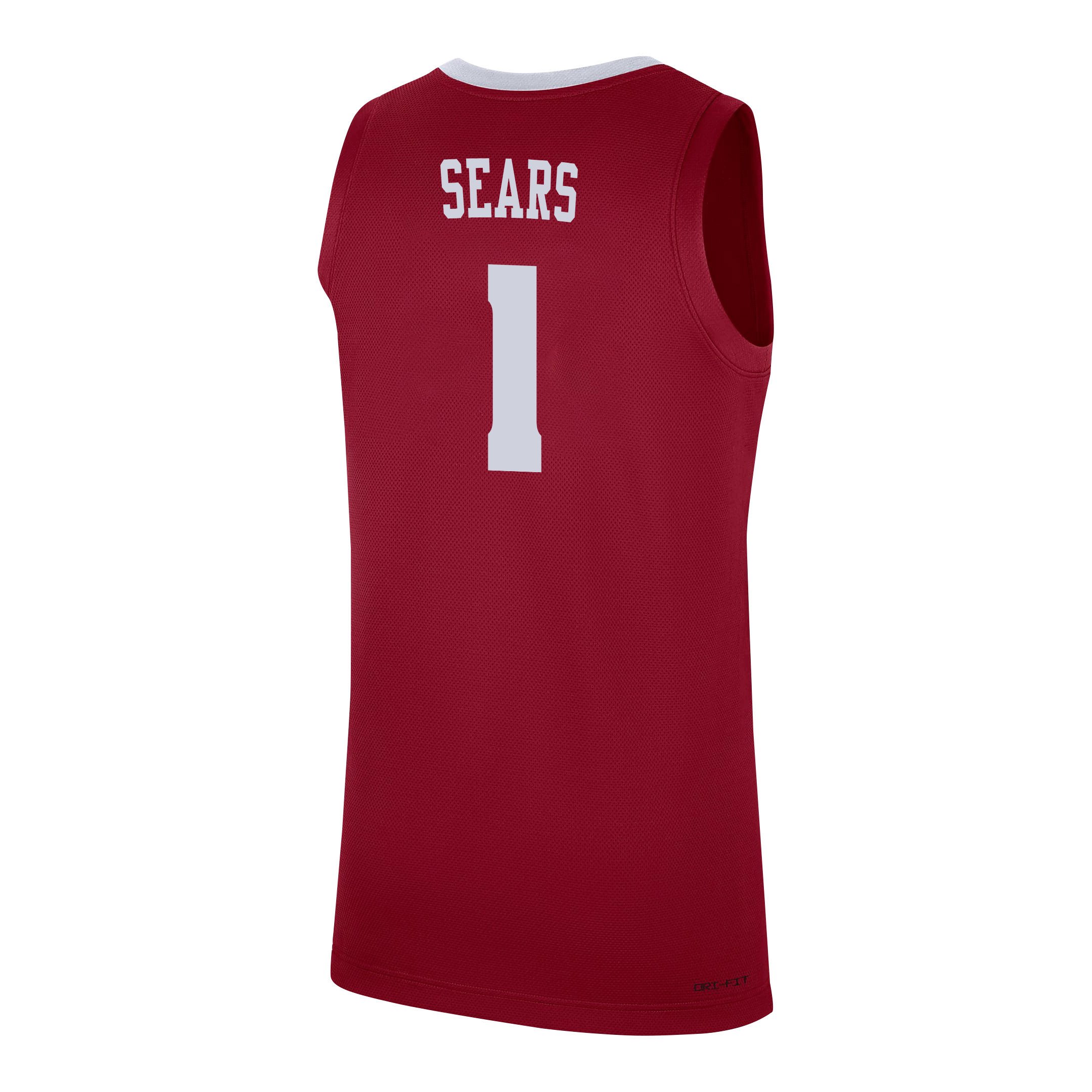 Mark Sears 1 Alabama Crimson Tide 2024 Red Unisex NCAA Jersey Unisex