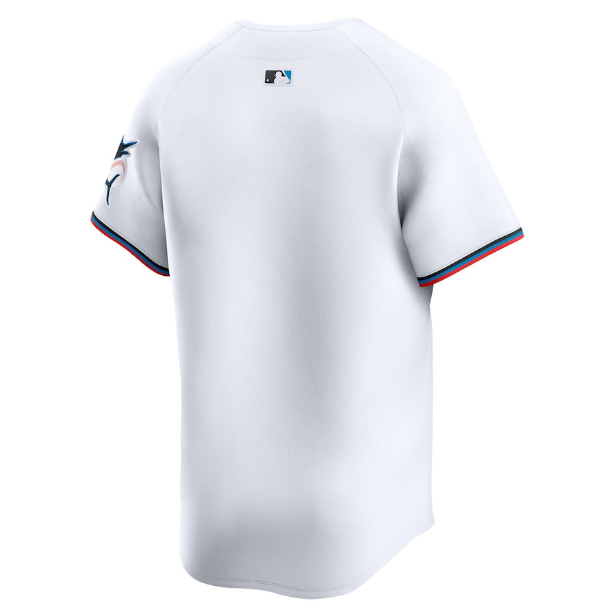 Miami Marlins Home Limited White MLB Jersey Men's