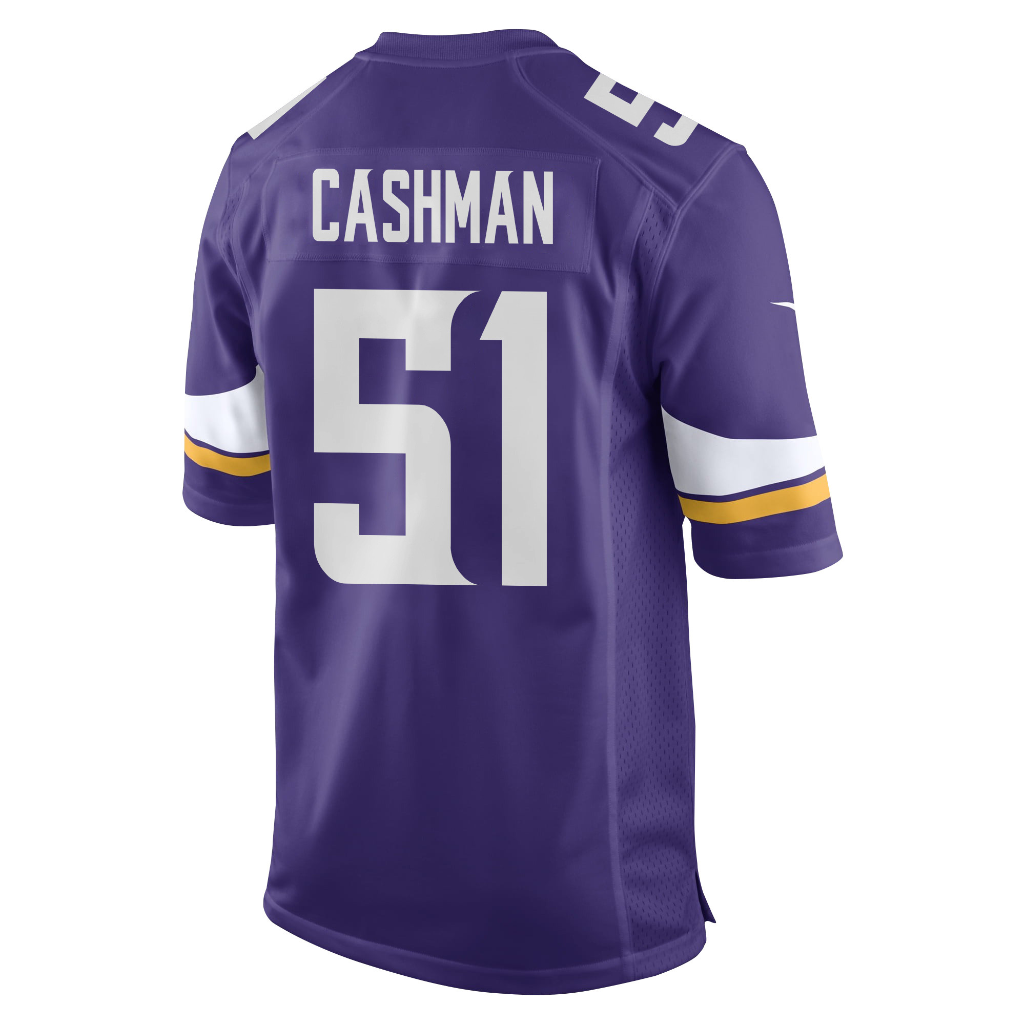 Blake Cashman 51 Minnesota Vikings Super Bowl LIX New Orleans Patch Game Purple NFL Jersey Men's