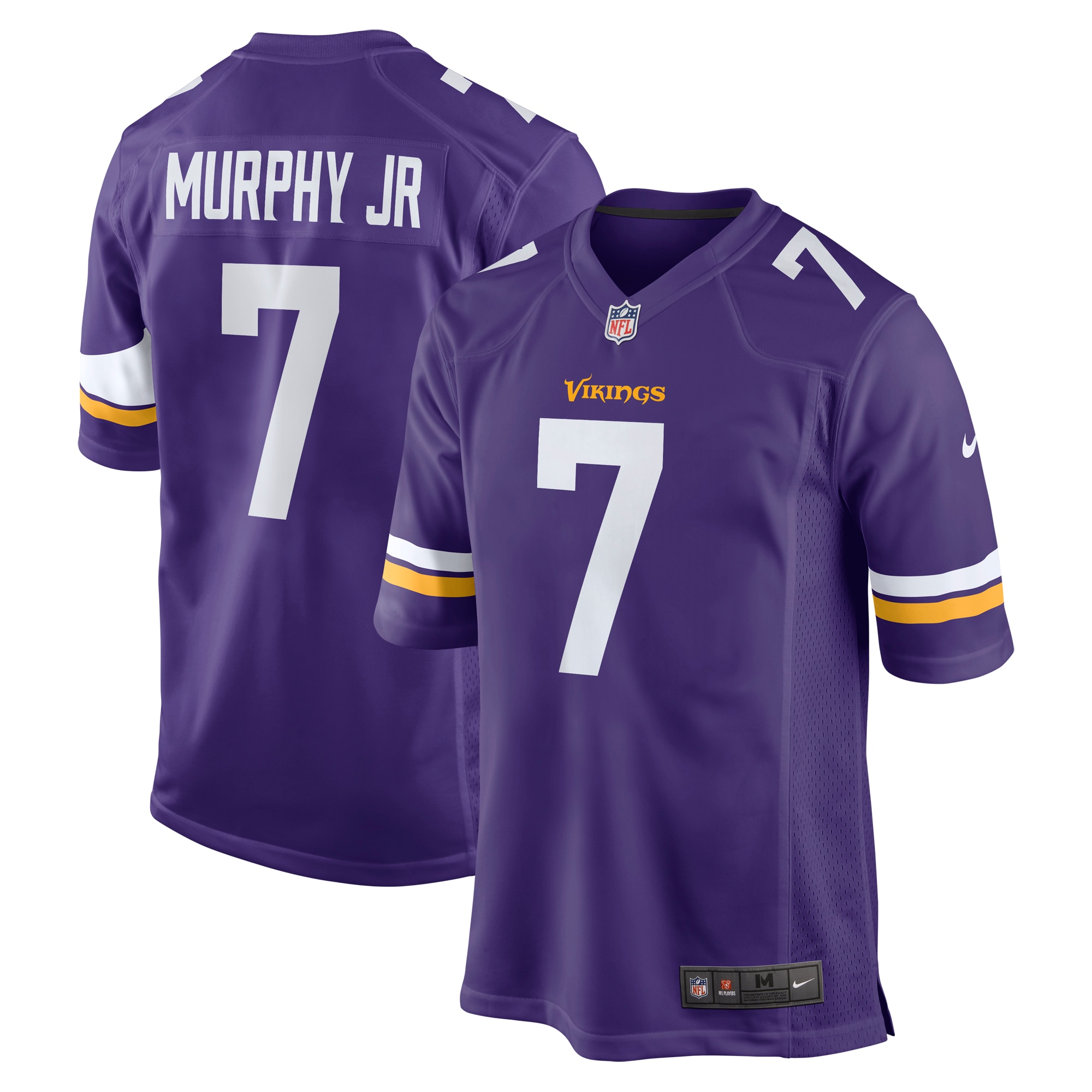 Minnesota Vikings Byron Murphy Jr. Purple Game NFL Jersey Men's