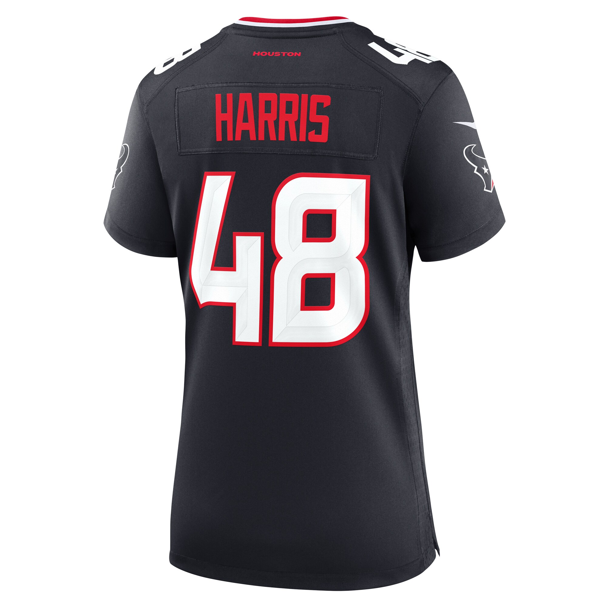 Houston Texans Christian Harris Navy Team Game NFL Jersey Women's
