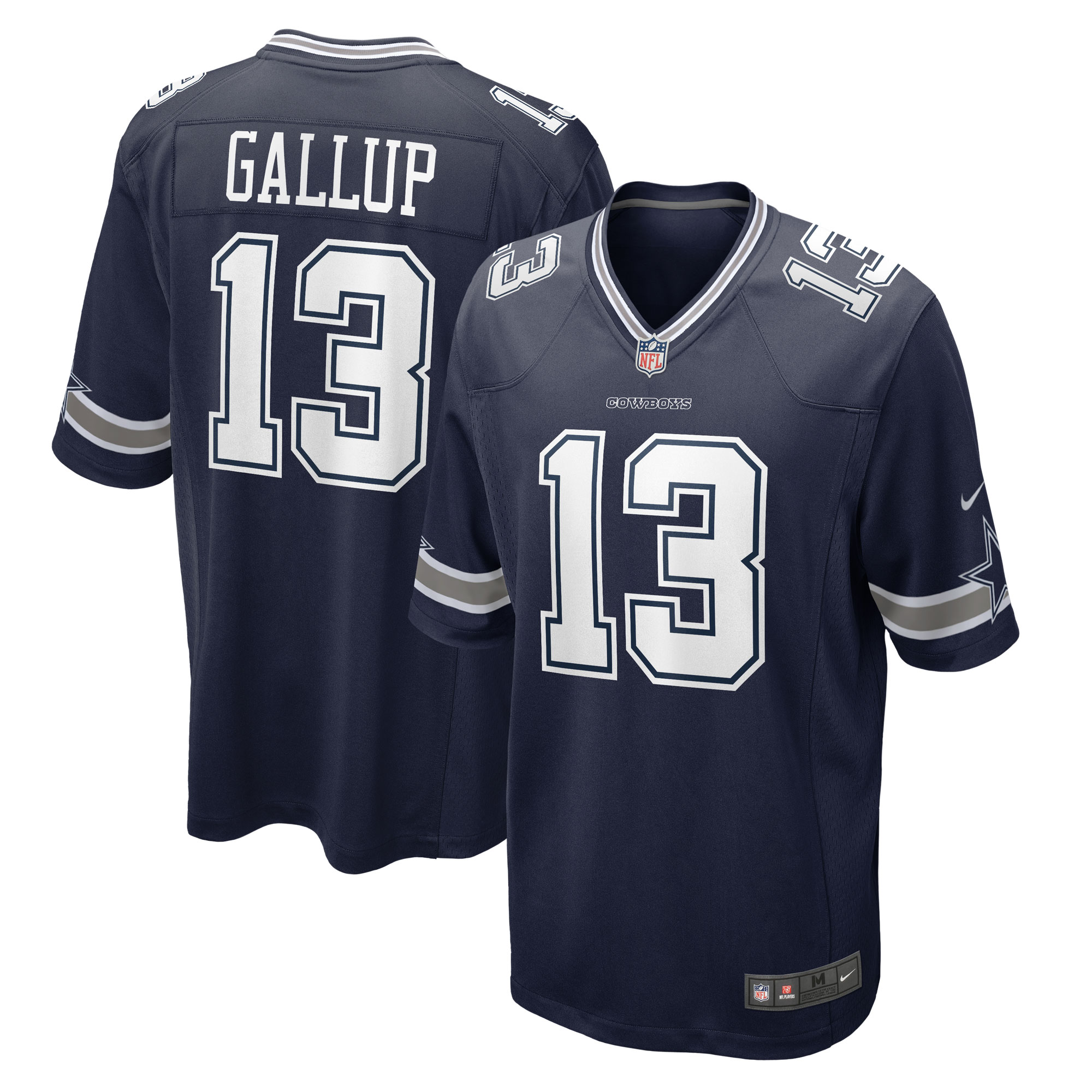 Dallas Cowboys Michael Gallup Navy Game NFL Jersey Men's