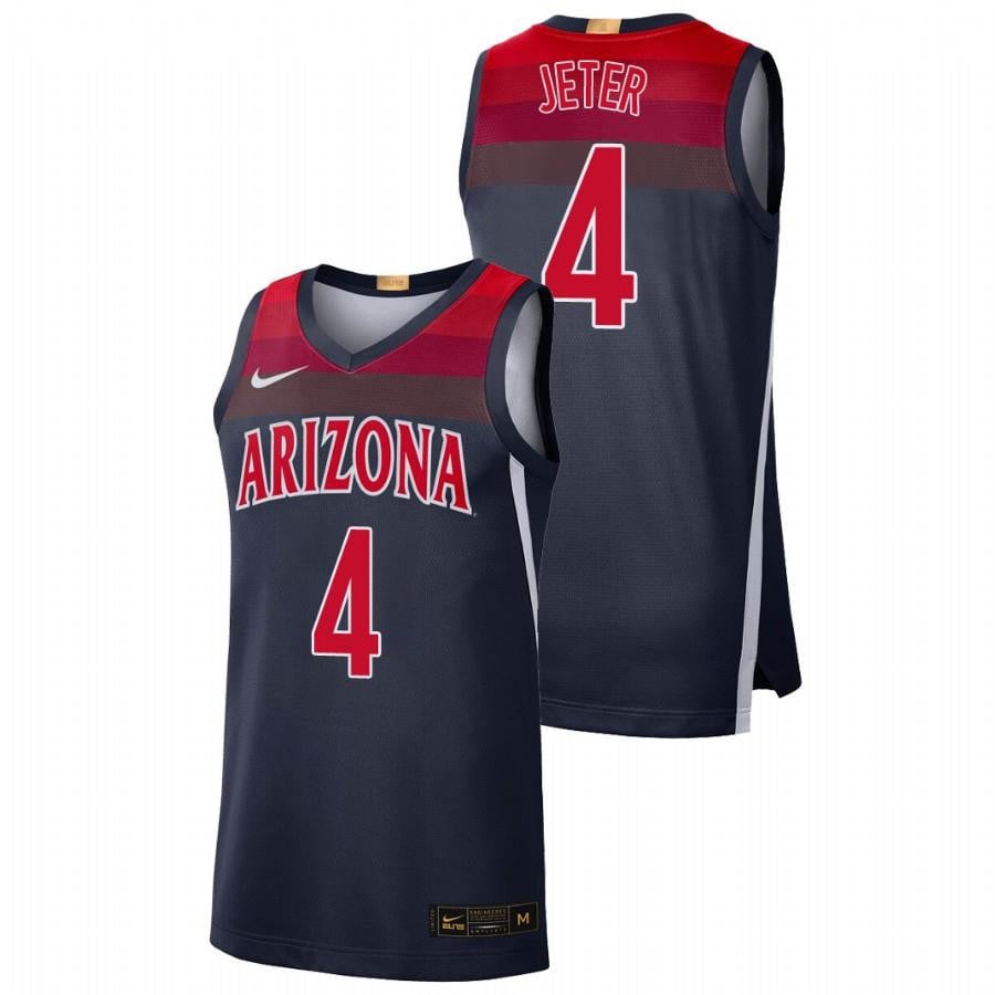 Arizona Wildcats 4 Navy Chase Jeter College Baketball Limited NCAA Jersey Men's