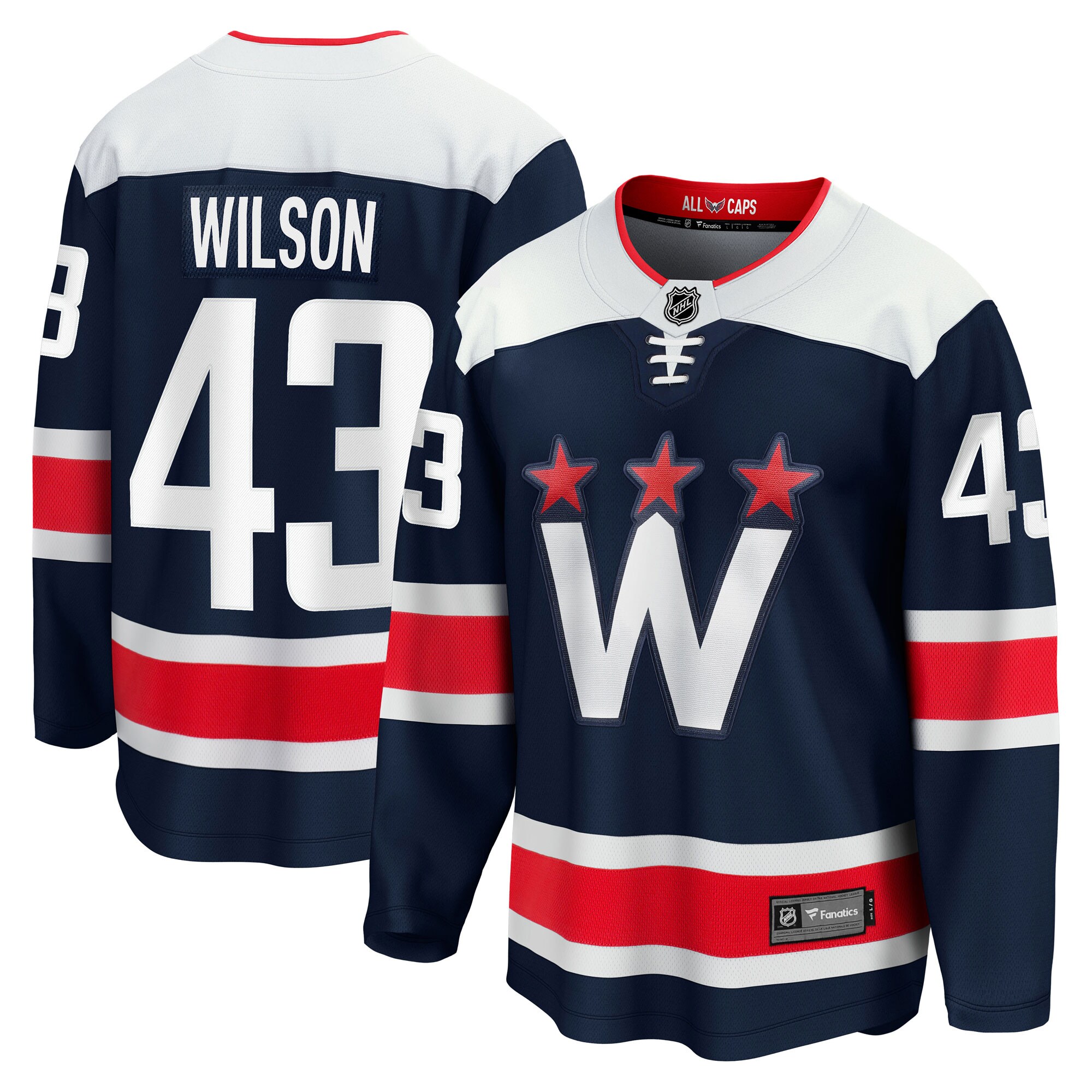 Washington Capitals Tom Wilson Navy Alternate Premier Breakaway Player NHL Jersey Men's