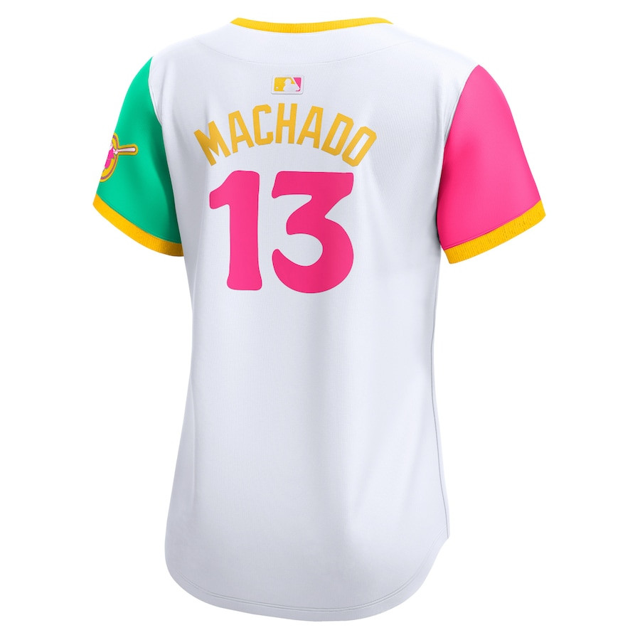 Manny Machado 13 San Diego Padres City Connect Limited White MLB Jersey Women's