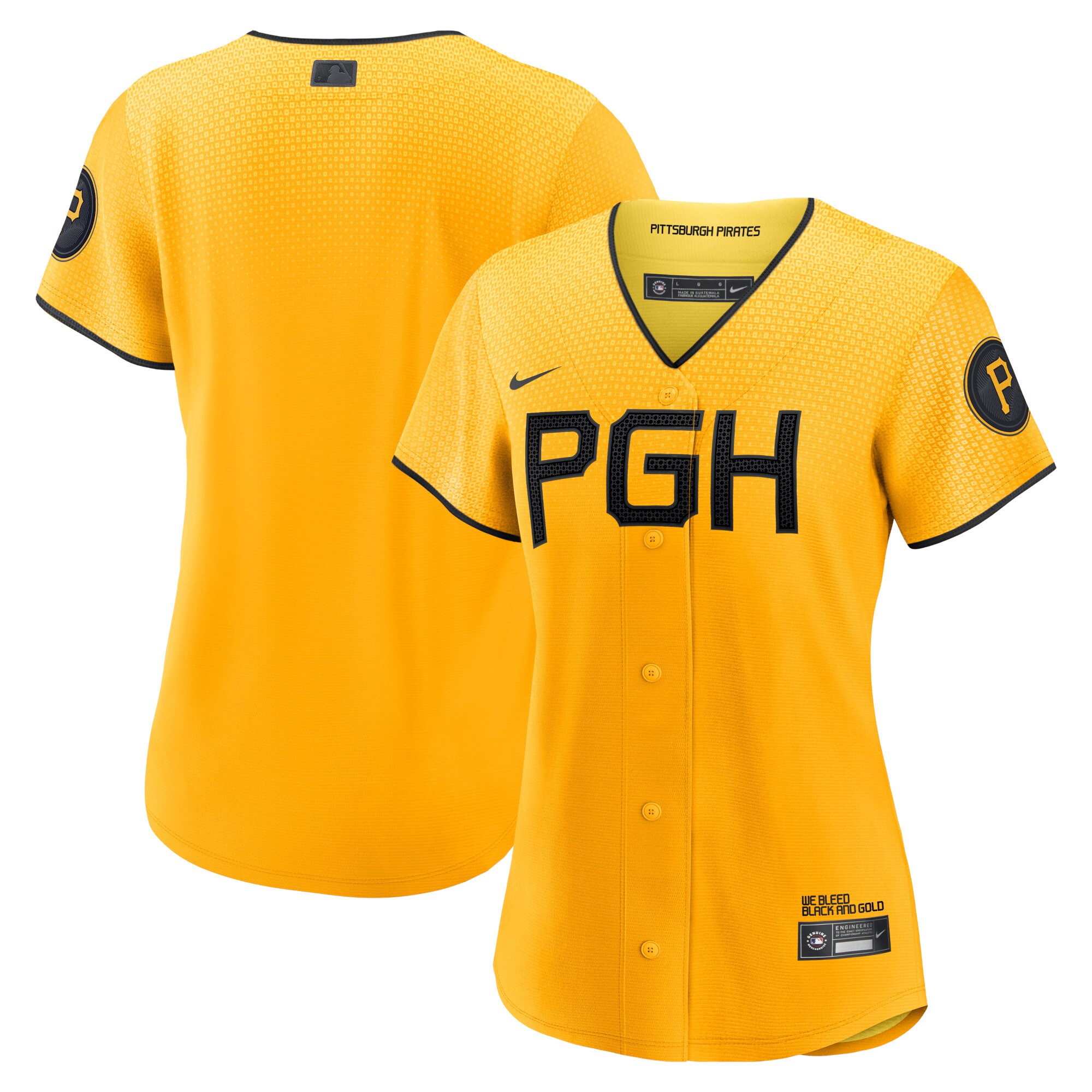 Pittsburgh Pirates Gold City Connect MLB Jersey Women's