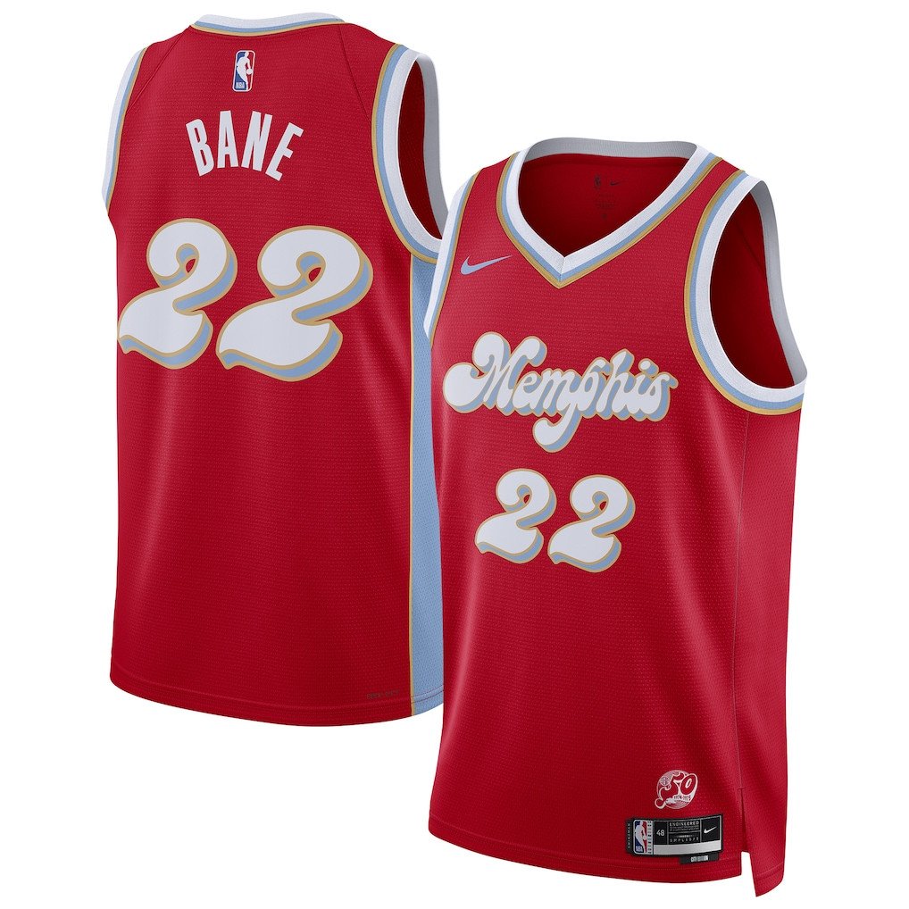Desmond Bane 22 Memphis Grizzlies Unisex 2024/25 Swingman Player City Edition Red NBA Jersey Unisex