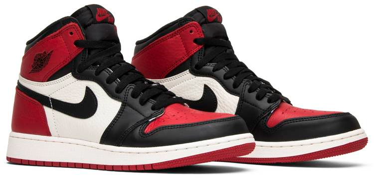 Air Jordan 1 Retro High OG BG Bred Toe 575441-610