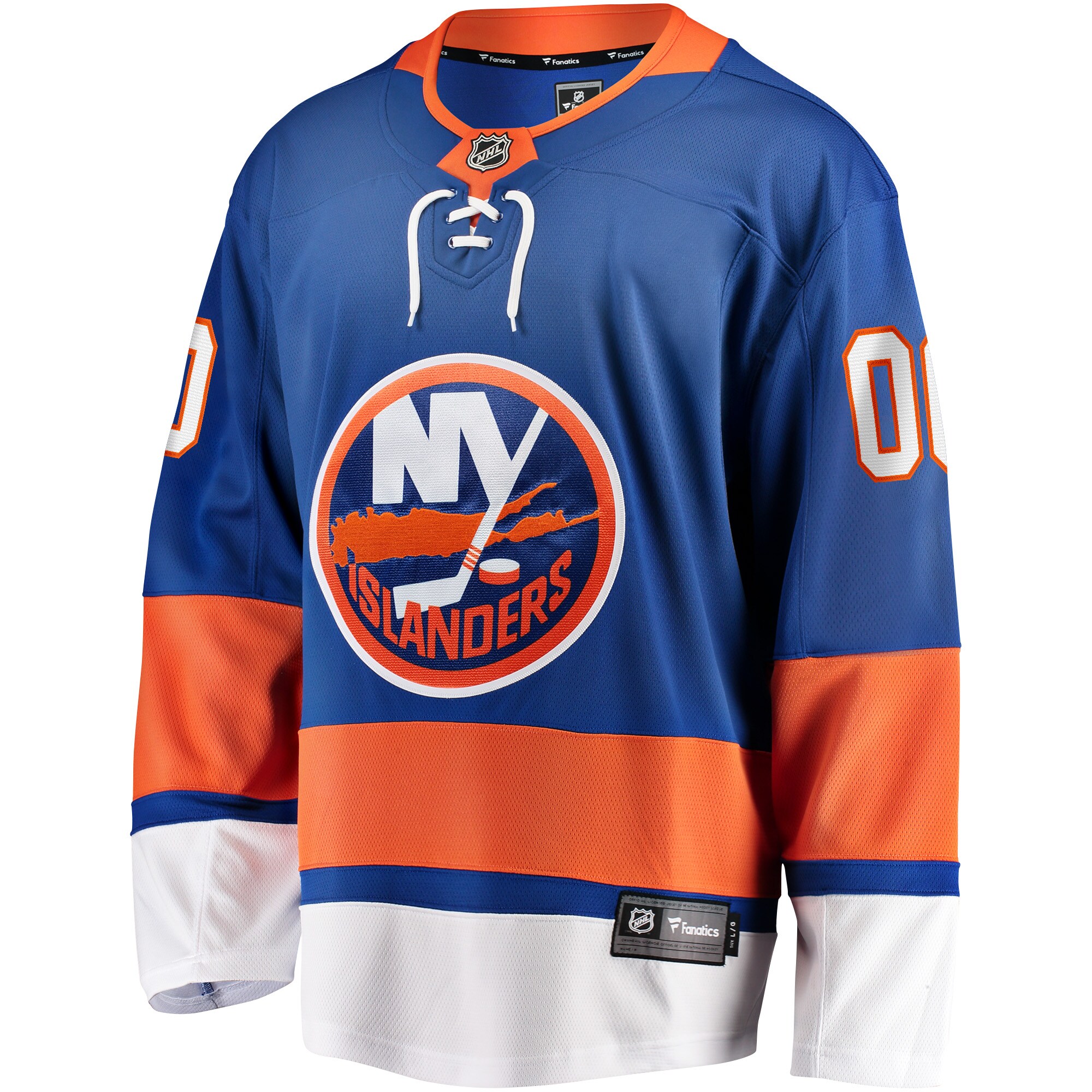 New York Islanders Blue Home Breakaway Custom NHL Jersey Men's