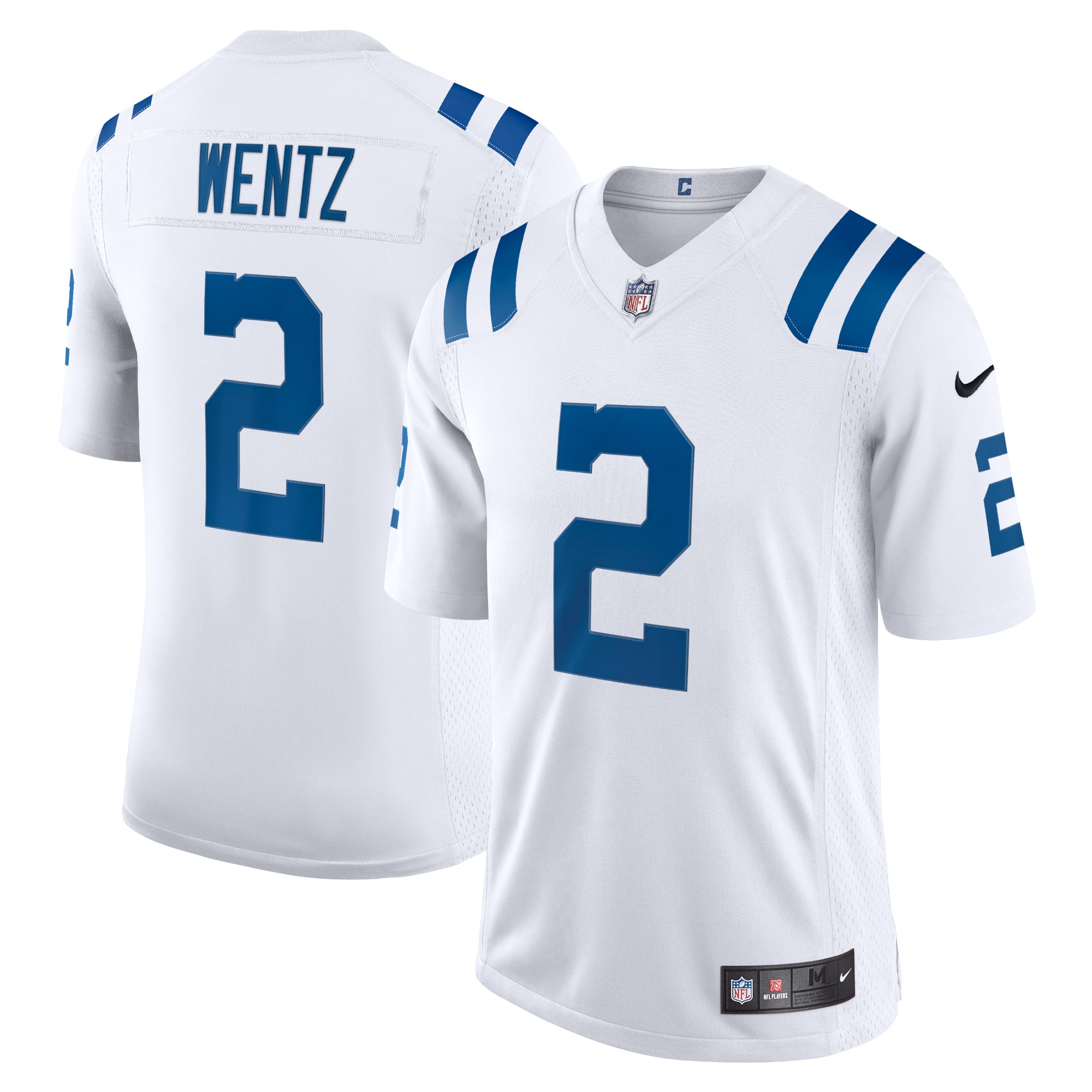 Indianapolis Colts Carson Wentz White Vapor Limited NFL Jersey Men's
