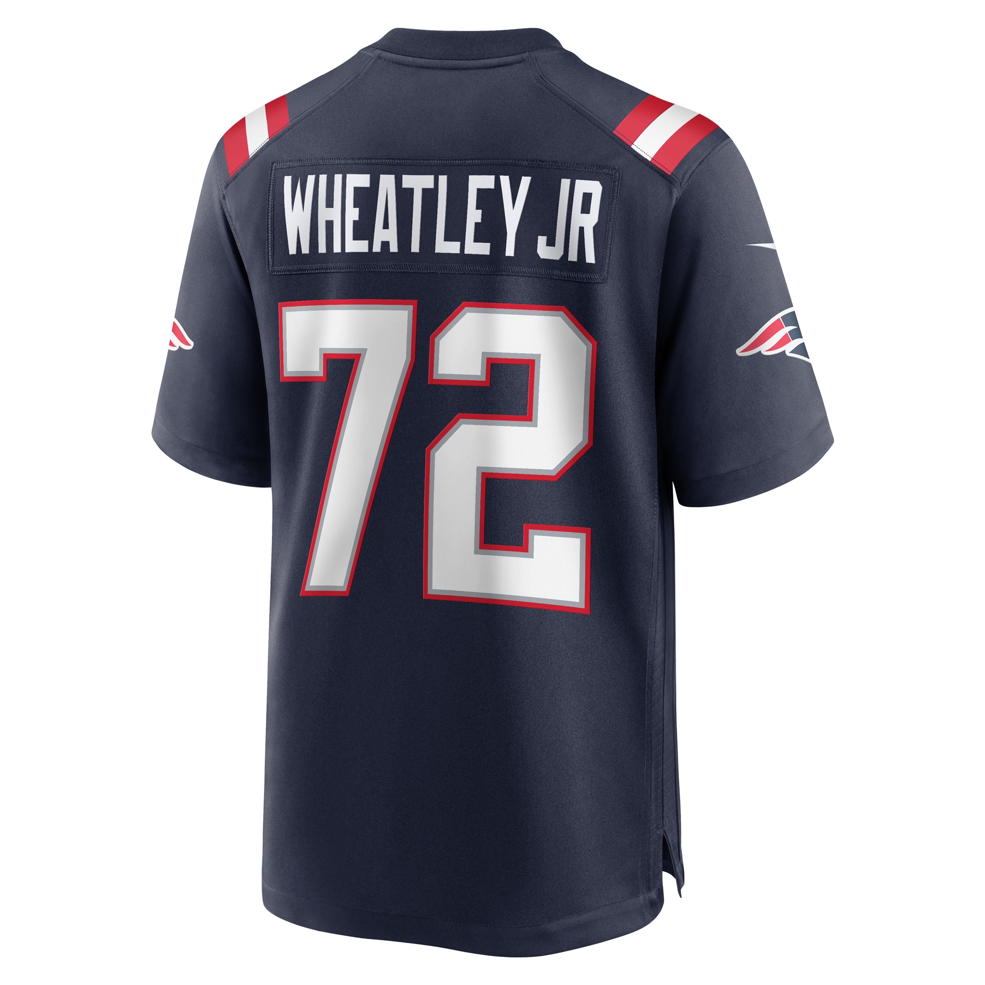 New England Patriots Tyrone Wheatley Navy Team Game NFL Jersey Men's