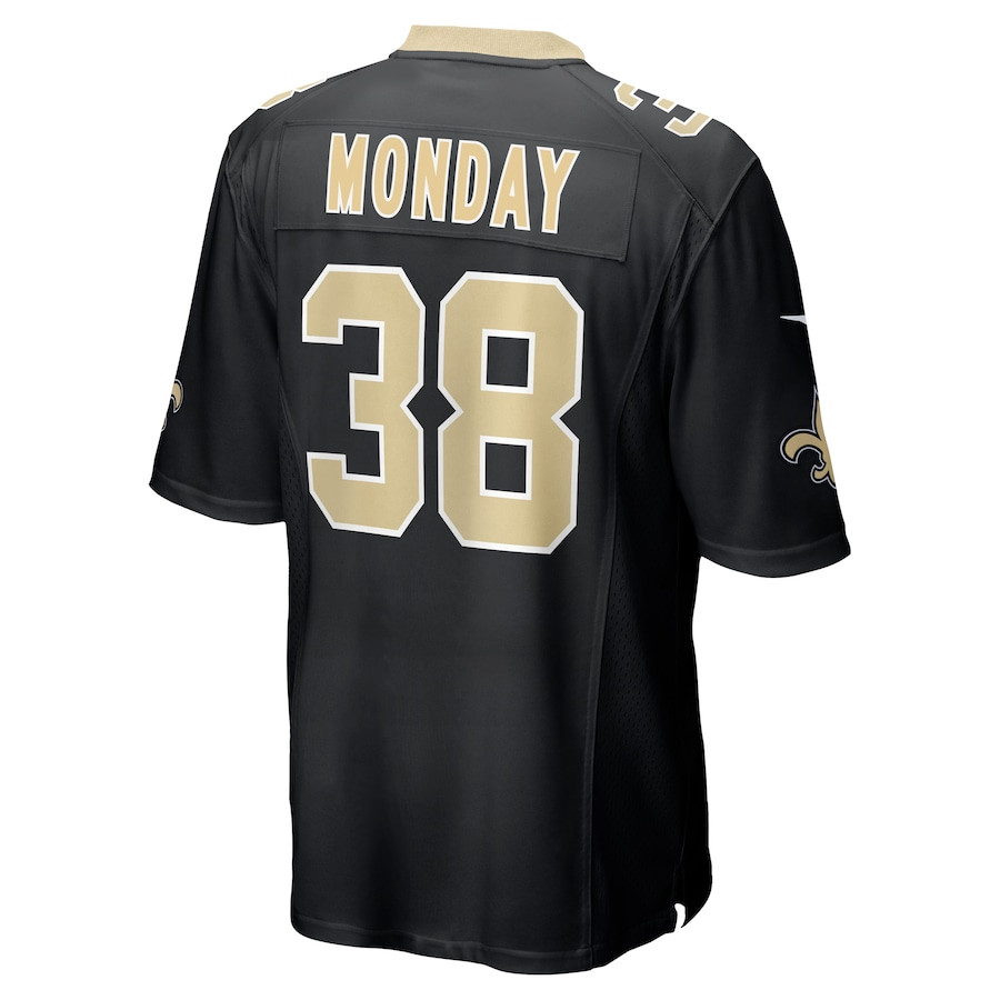 Smoke Monday 38 New Orleans Saints Game Black NFL Jersey Men's