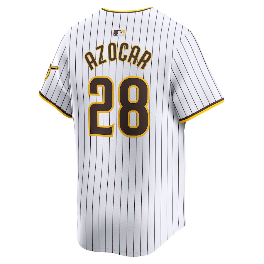 Jose Azocar 28 San Diego Padres Home Limited Player White MLB Jersey Men's