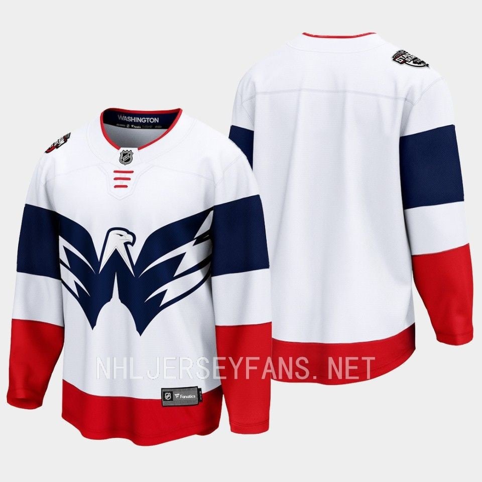 Washington Capitals 2023 Stadium White Primegreen NHL Jersey Men's
