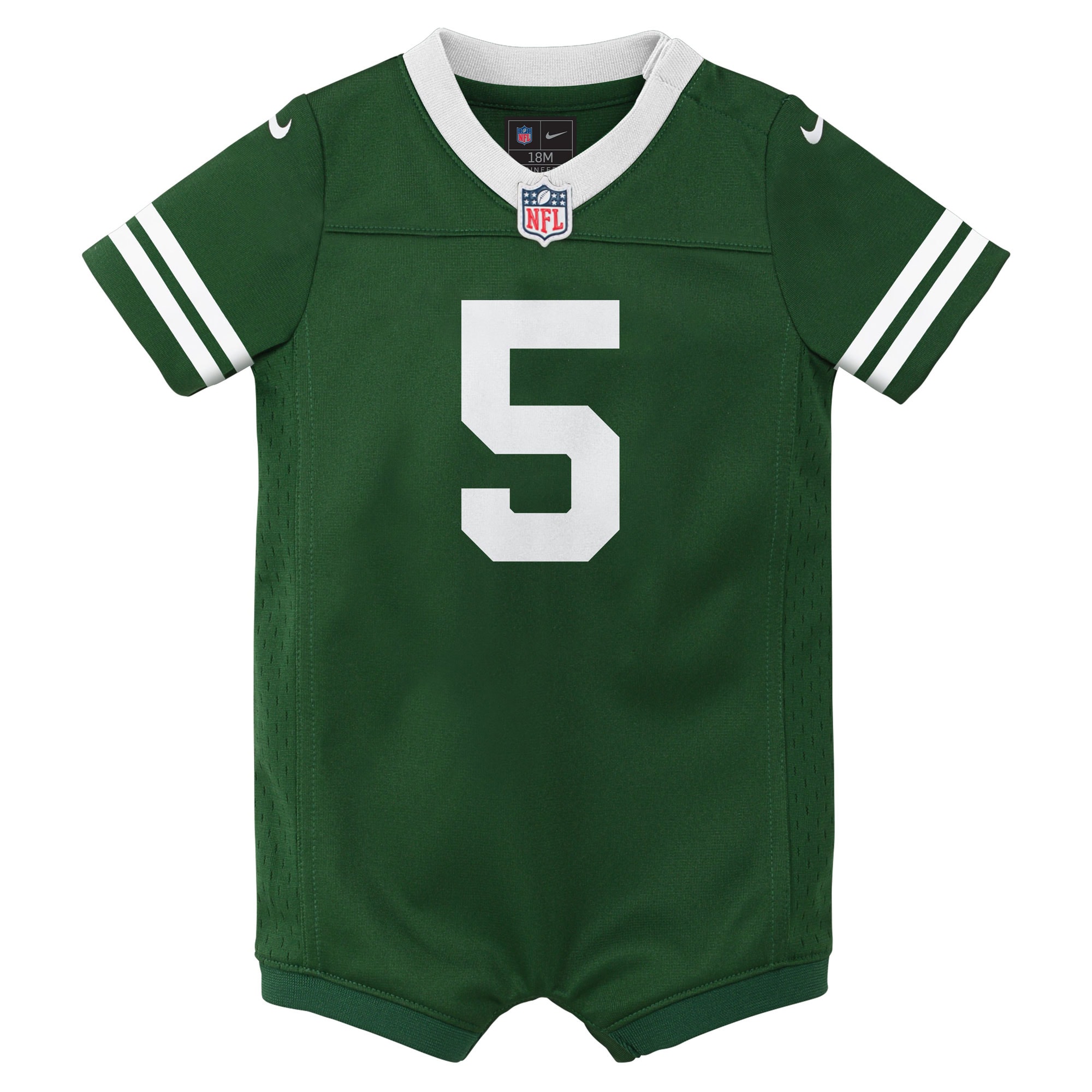 Newborn Infant New York Jets Garrett Wilson Legacy Green Game Romper NFL Jersey Men's