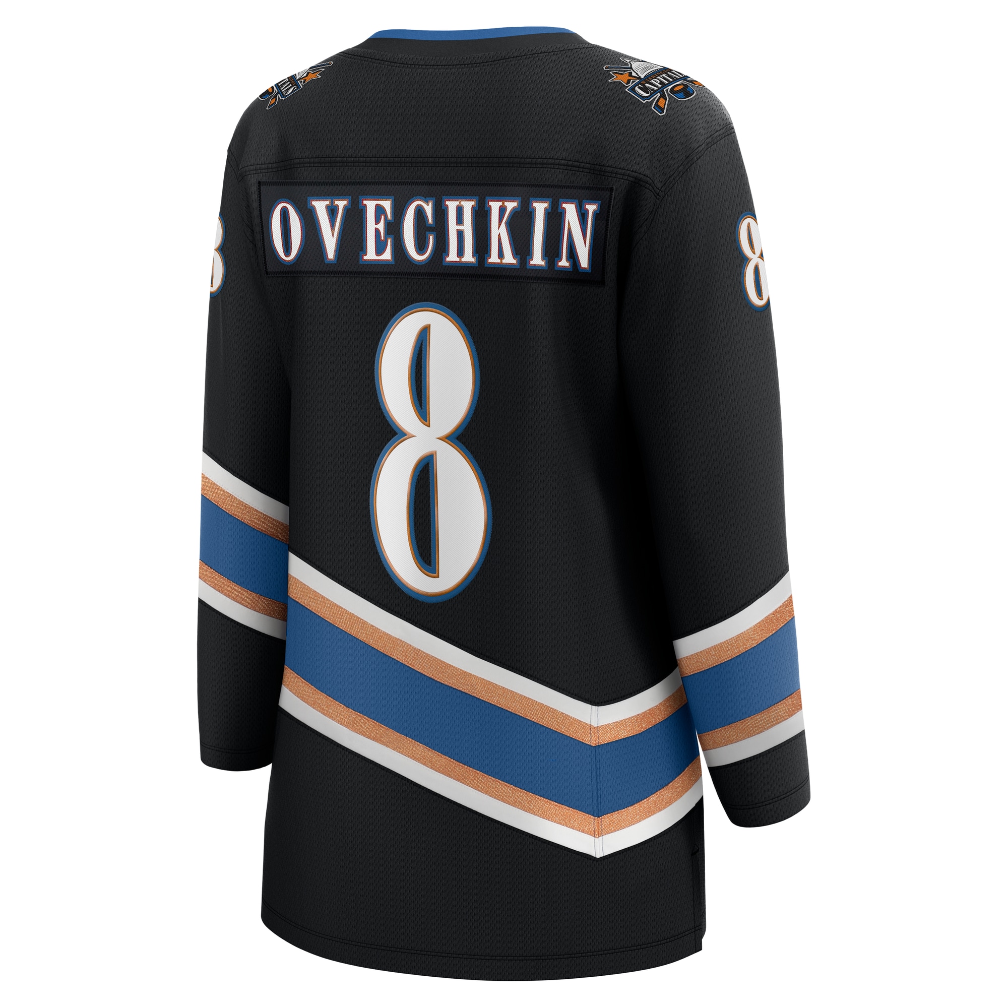 Washington Capitals Alexander Ovechkin Black Alternate 50th Anniversary Premier Breakaway Player NHL Jersey Women's