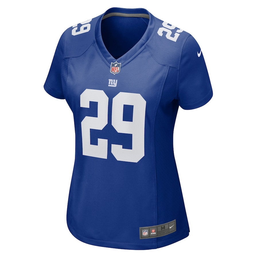 Tyrone Tracy Jr. 29 New York Giants Game Royal NFL Jersey Women's