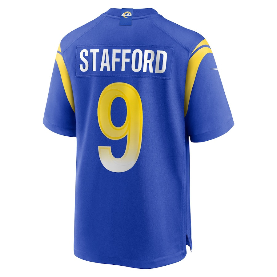 Matthew Stafford 9 Los Angeles Rams Game Royal NFL Jersey Men's