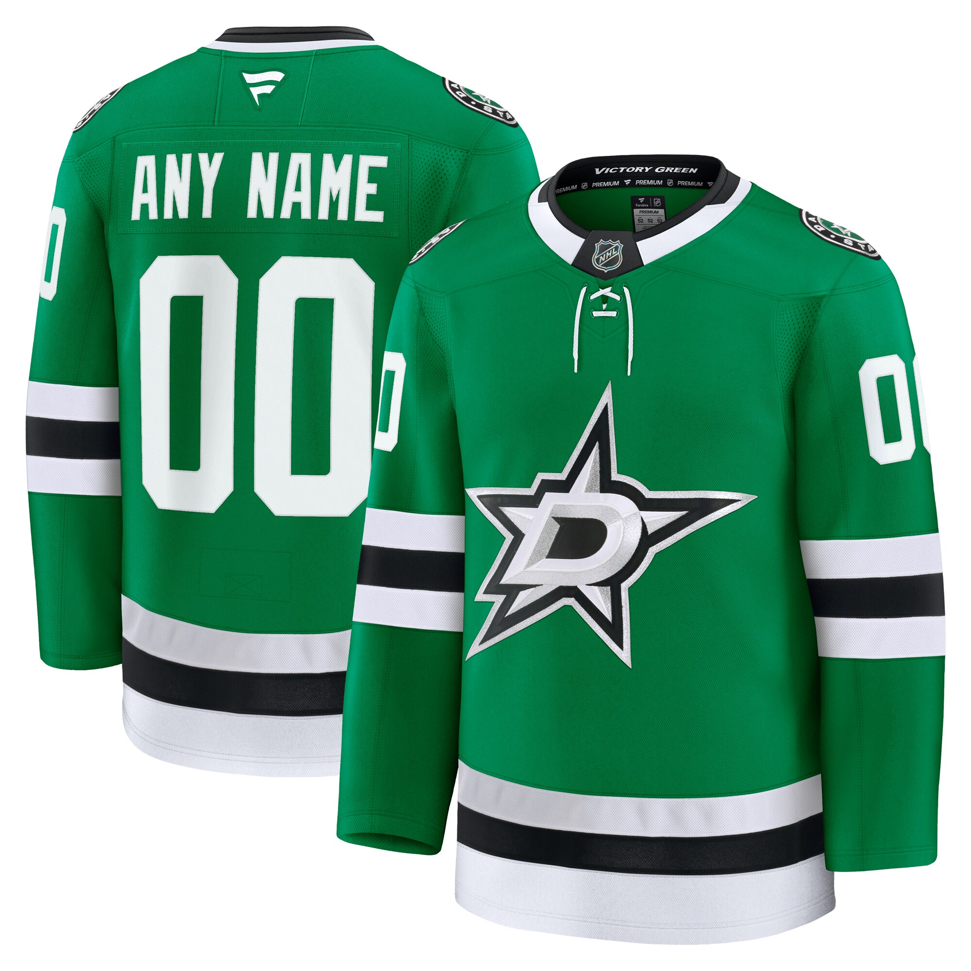 Dallas Stars Kelly Green Home Premium Custom NHL Jersey Men's