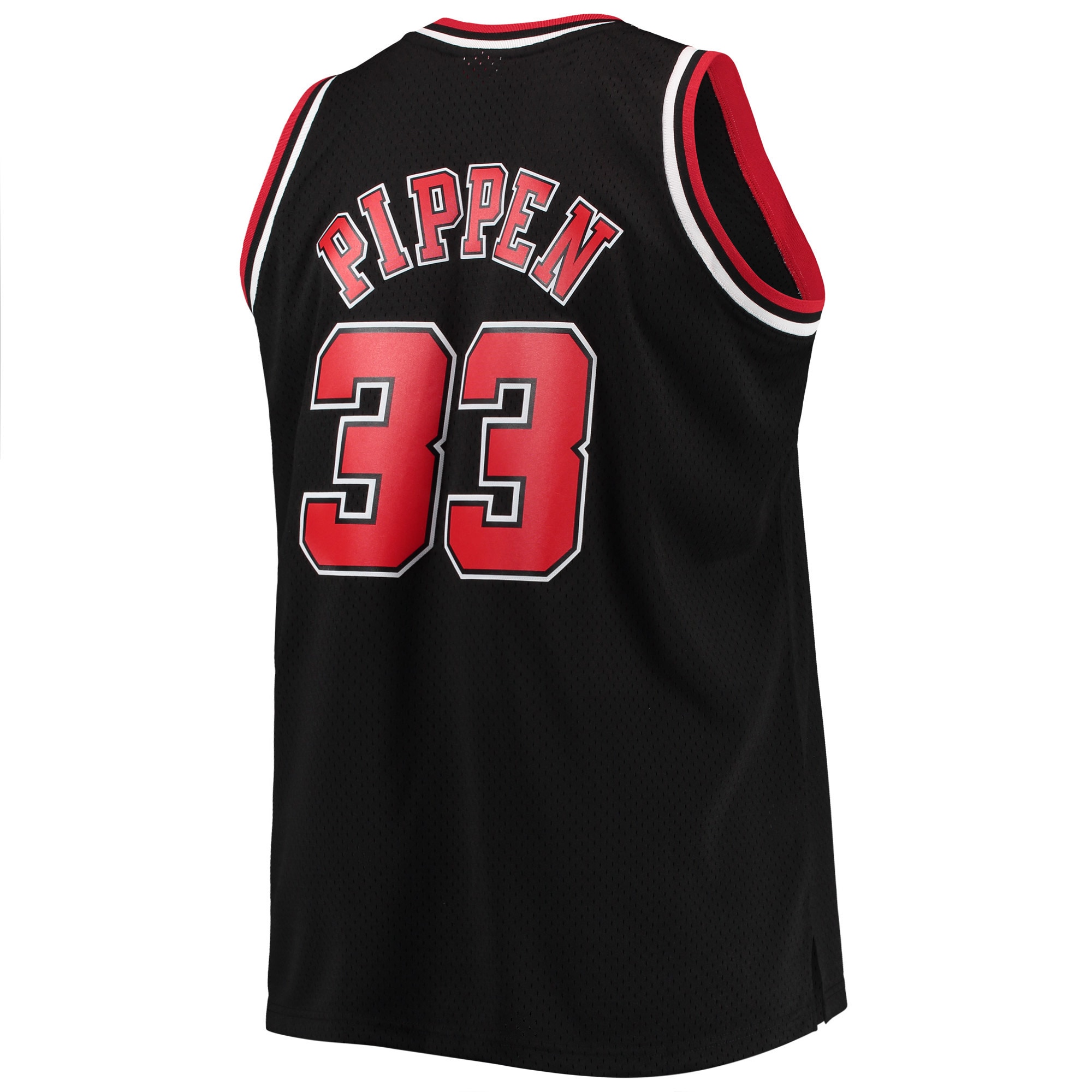 Mitchell Ness Scottie Pippen Black Chicago Bulls Big Tall Hardwood Classics Swingman NBA Jersey Men's