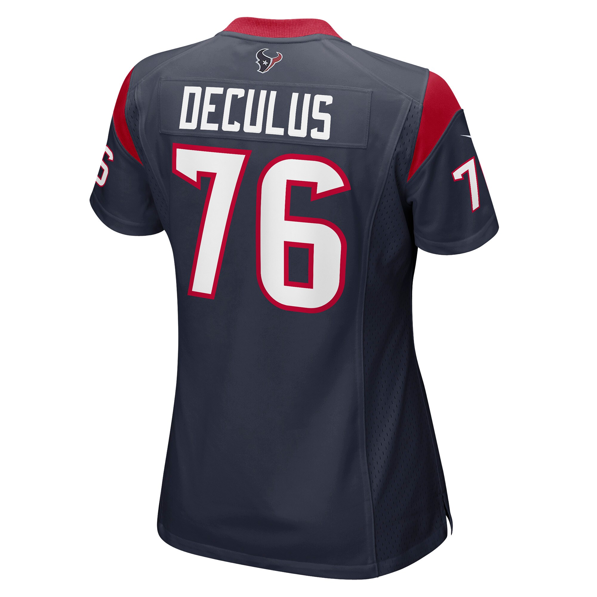 Houston Texans Austin Deculus Navy Game Player NFL Jersey Women's