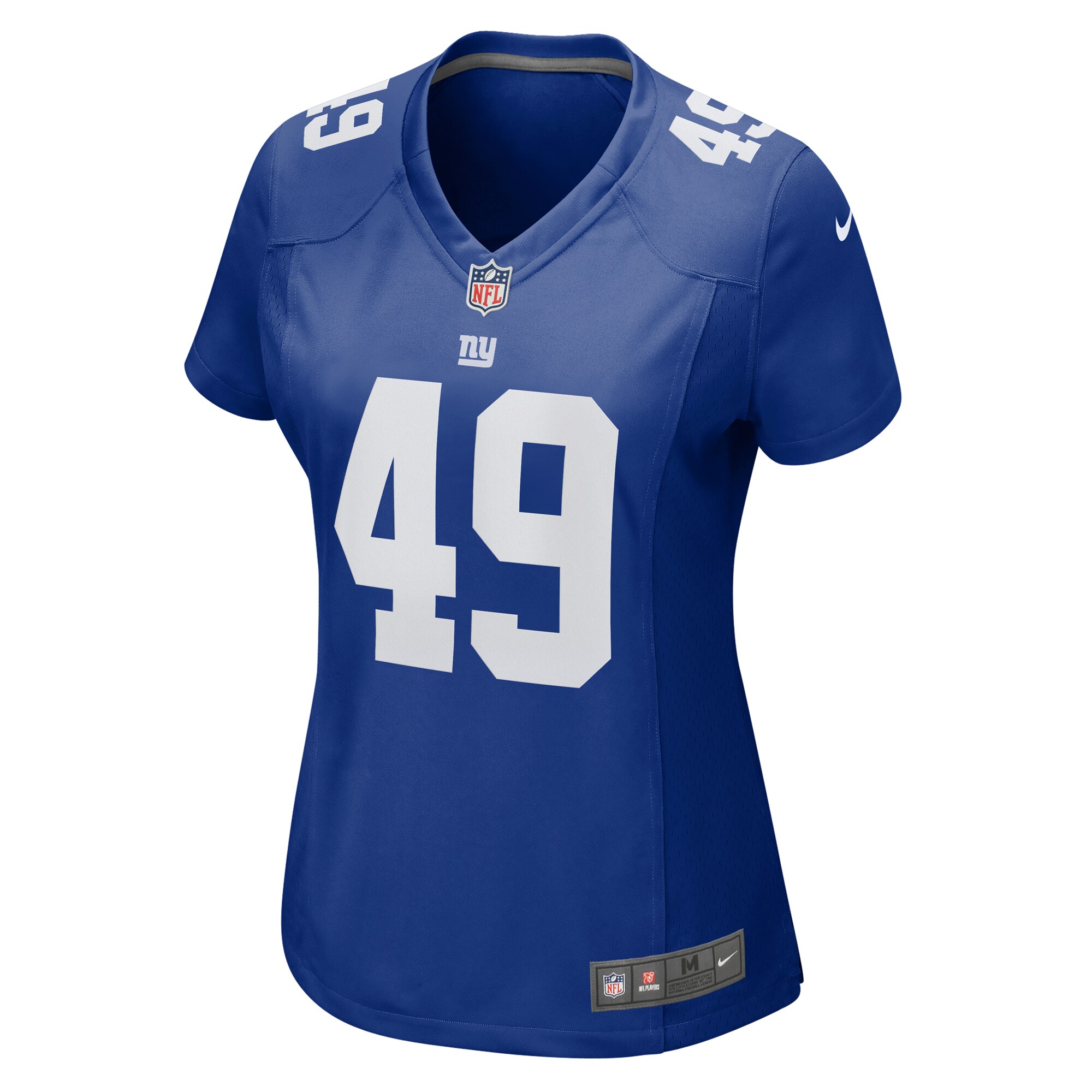 New York Giants Matthew Adams Royal Game NFL Jersey Women's