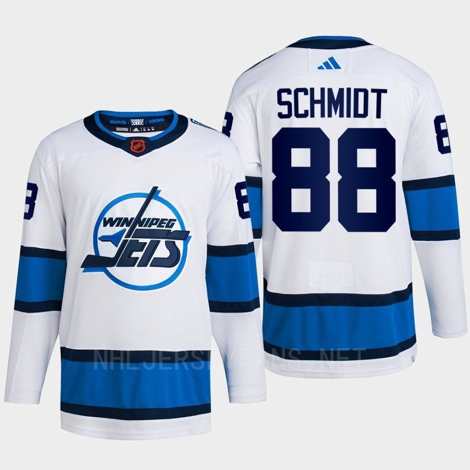 Nate Schmidt 88 Reverse Retro 2.0 2022 Winnipeg Jets White Primegreen NHL Jersey Men's