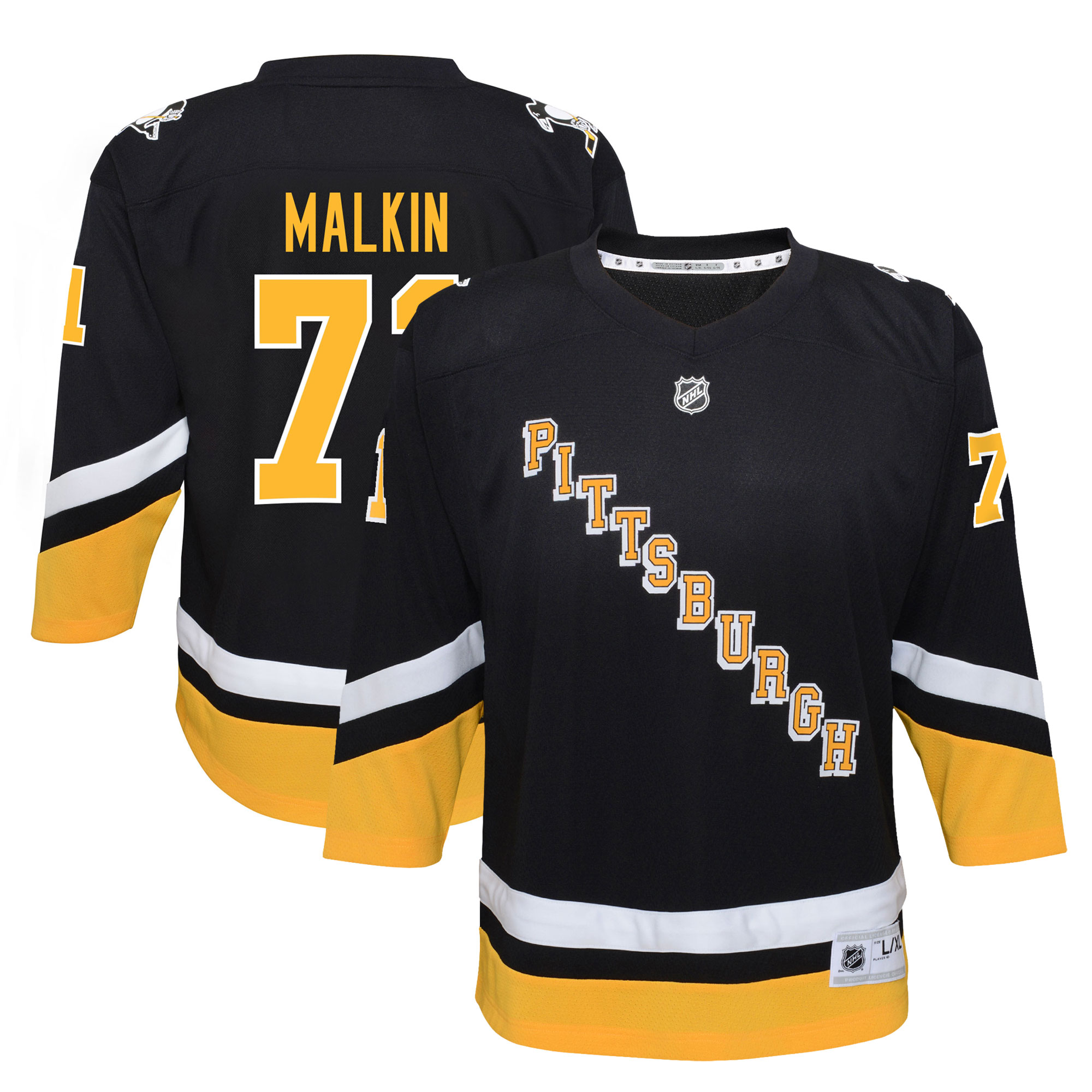 Pittsburgh Penguins Evgeni Malkin Black 2021/22 Alternate Player NHL Jersey Youth