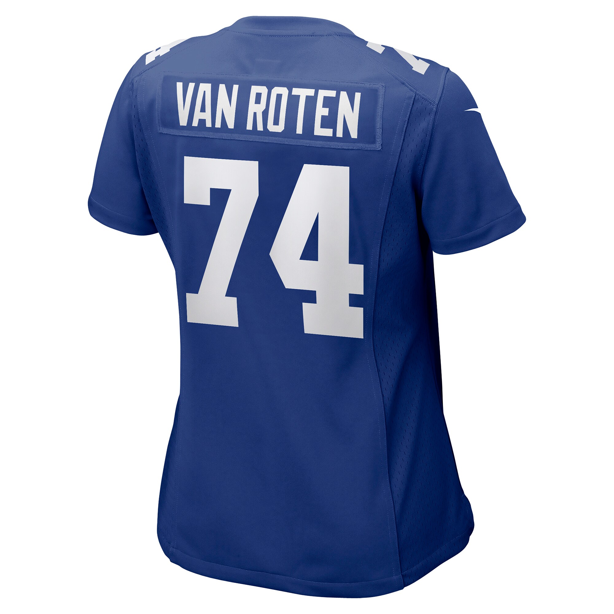 New York Giants Greg Van Roten Royal Team Game NFL Jersey Women's