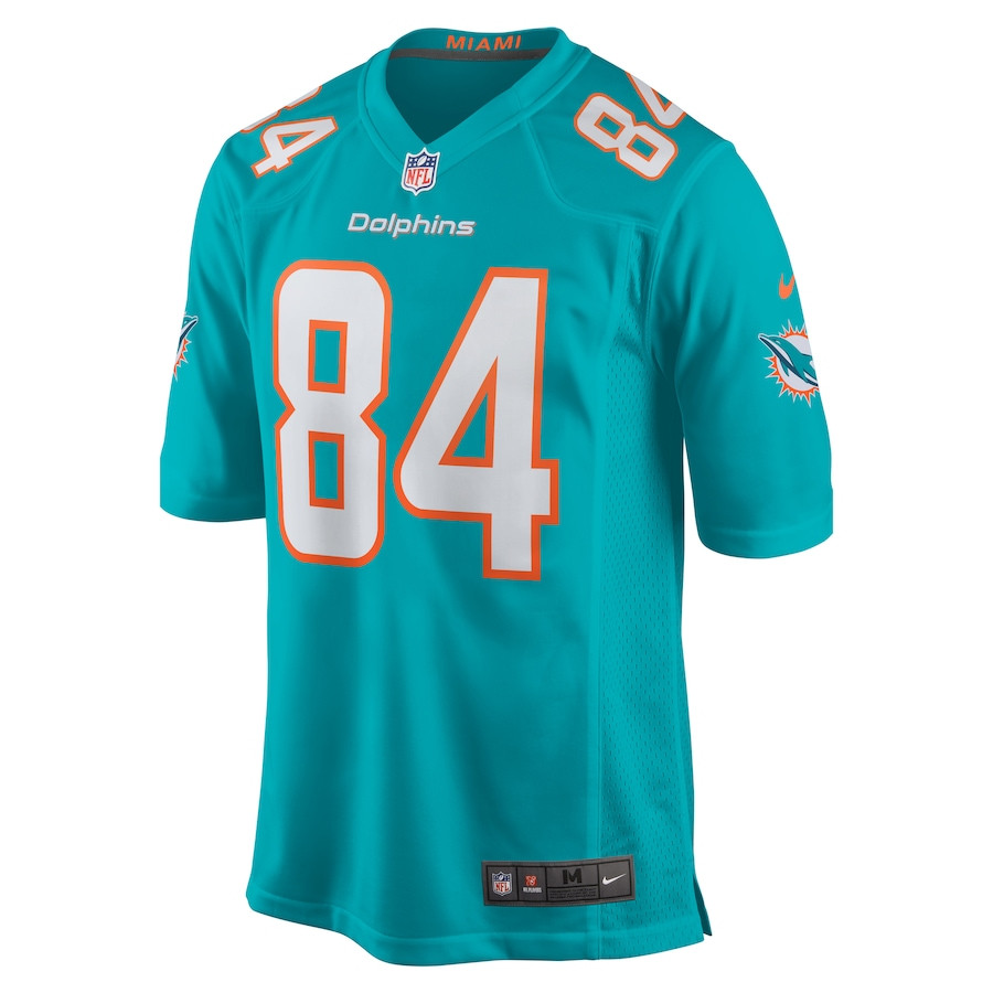 Anthony Schwartz 84 Miami Dolphins Game Aqua NFL Jersey Men's