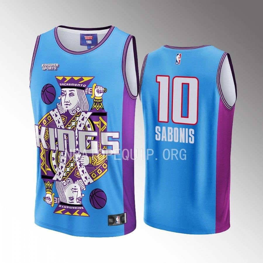 Domantas Sabonis 10 Sacramento Kings KidSuper Studio Unisex Hometown NBA Jersey Unisex