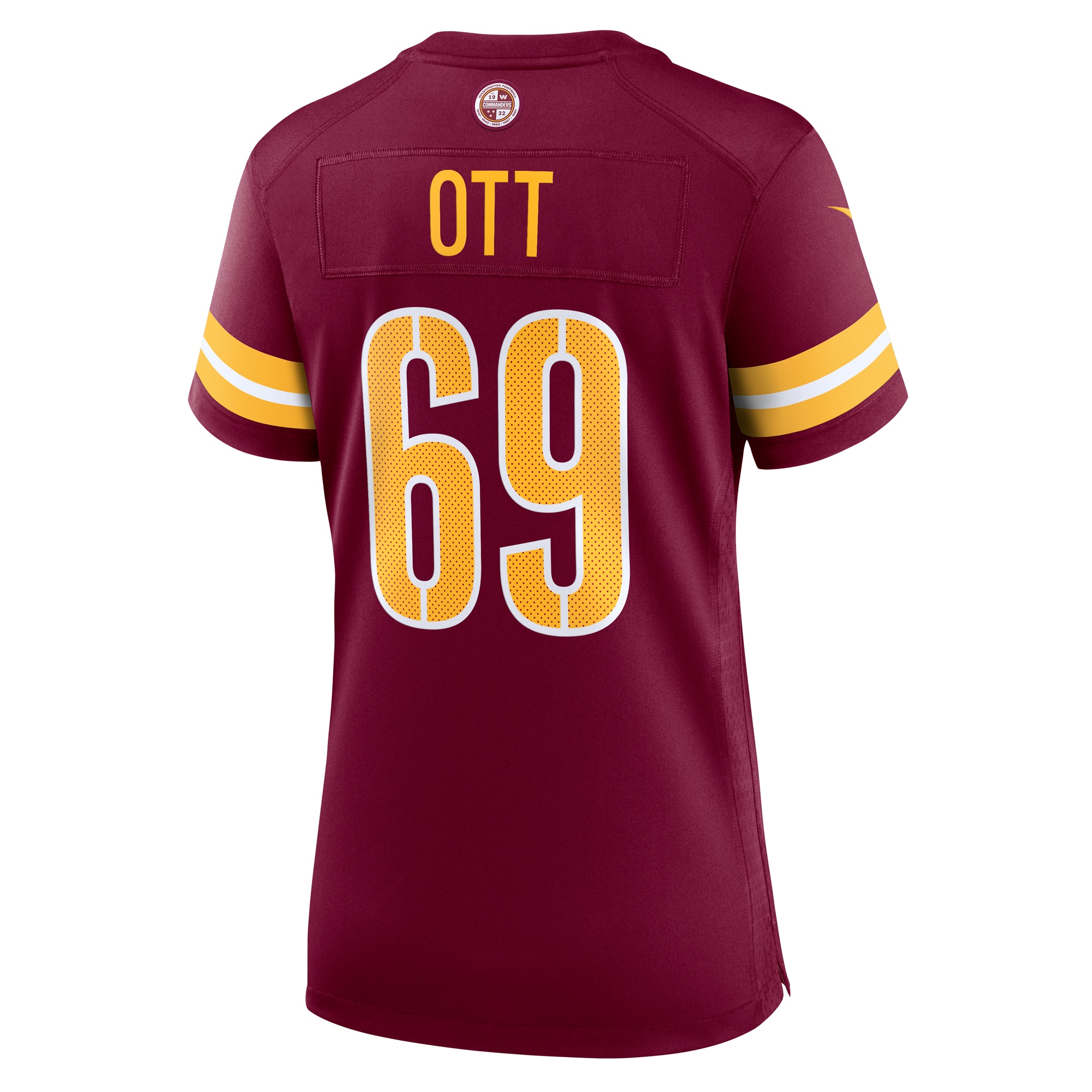 Washington Commanders Tyler Ott Burgundy Game NFL Jersey Women's
