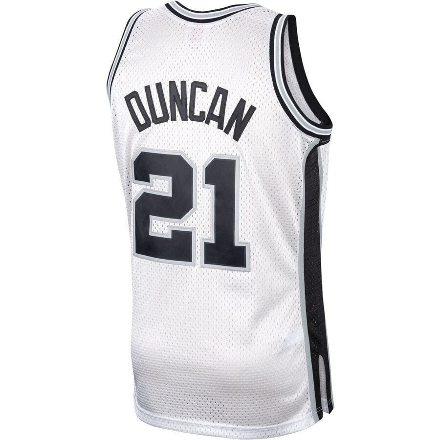 Tim Duncan San Antonio Spurs Mitchell Ness Hardwood Classics Platinum Swingman NBA Jersey Men's