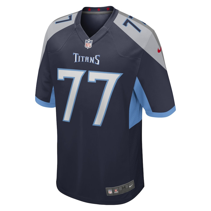 Peter Skoronski 77 Tennessee Titans Game Navy NFL Jersey Men's