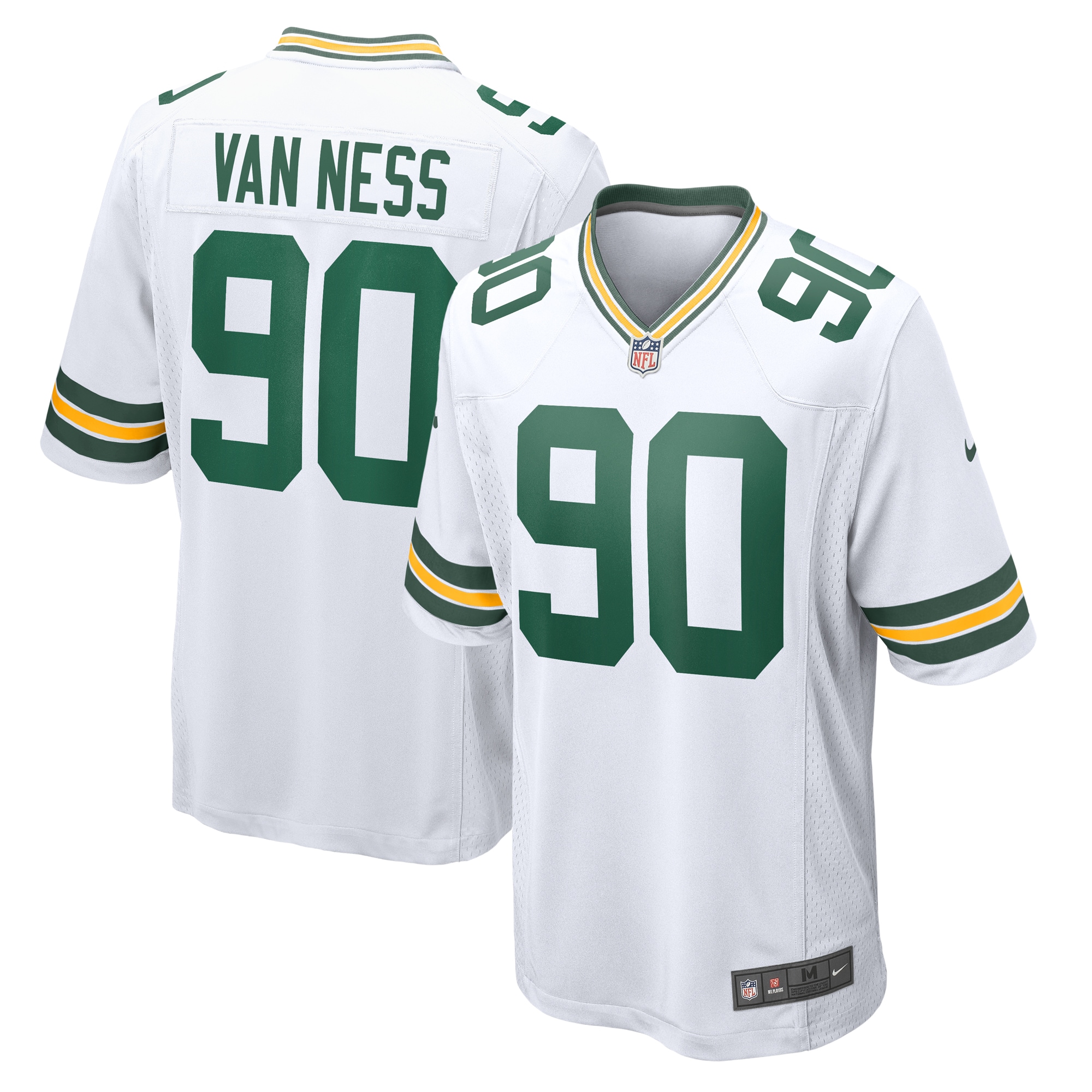 Green Bay Packers Lukas Van Ness White Game NFL Jersey Men's
