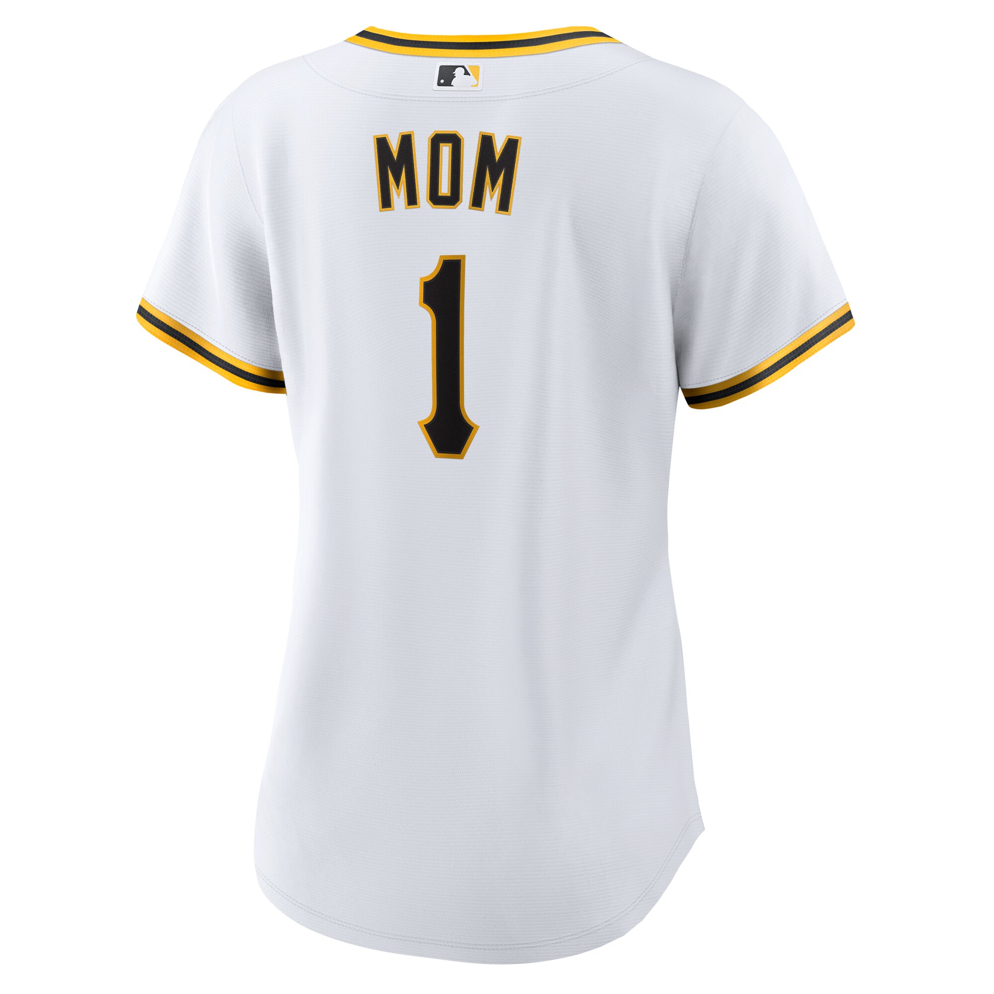 Pittsburgh Pirates White #1 Mom Home MLB Jersey Women's