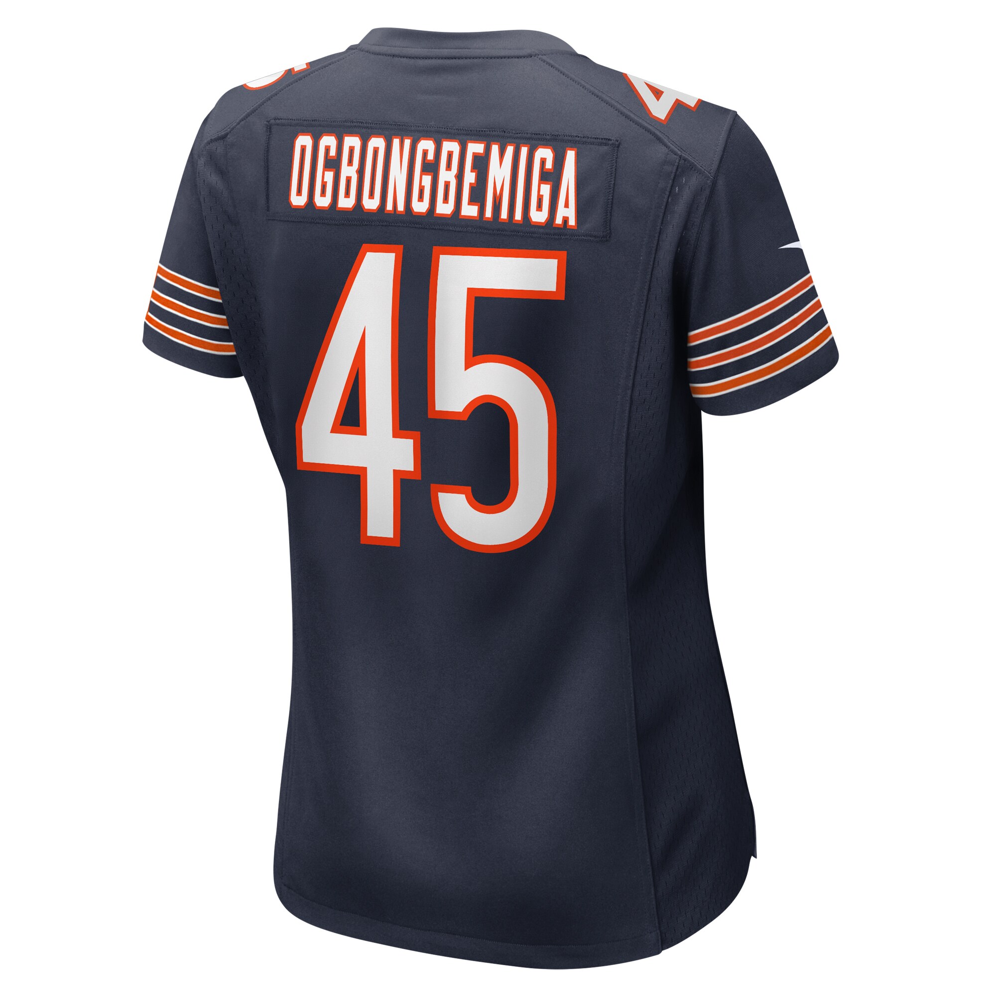 Chicago Bears Amen Ogbongbemiga Navy Game NFL Jersey Women's
