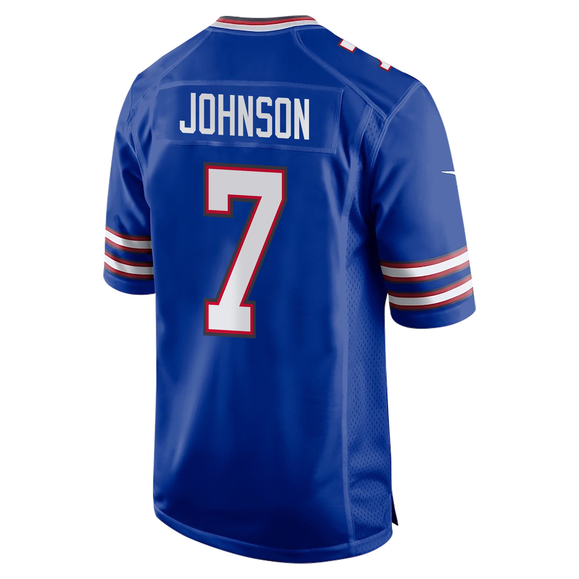 Taron Johnson 7 Buffalo Bills Super Bowl LIX Champions Patch New Orleans Where Legends Are Made' EMBROIDERED Game Royal NFL Jersey Men's