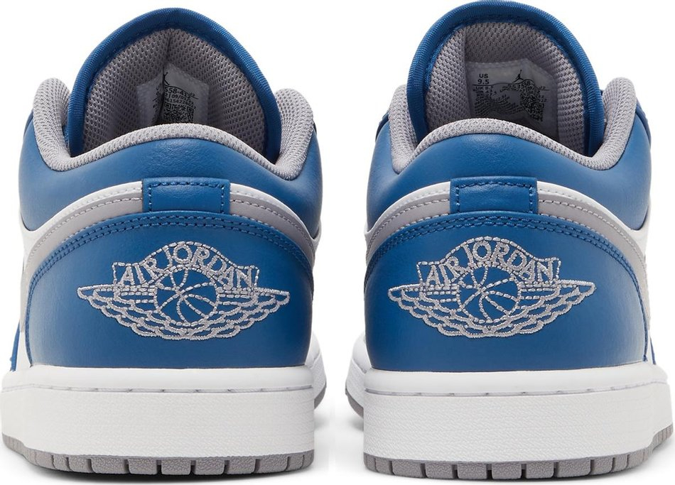 Air Jordan 1 Low True Blue Cement 553558-412